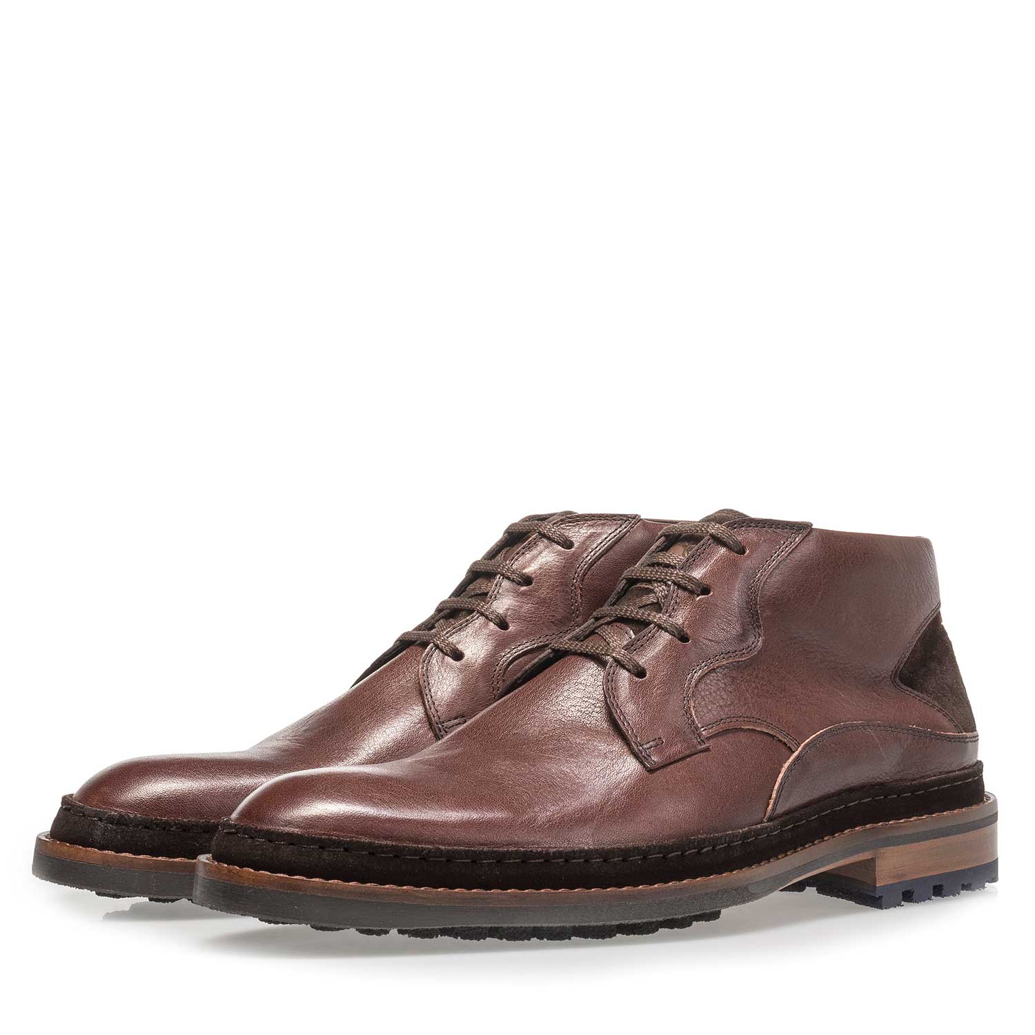 10509/00 - Red-brown calf leather boot 10509/00 - Red-brown calf leather boot