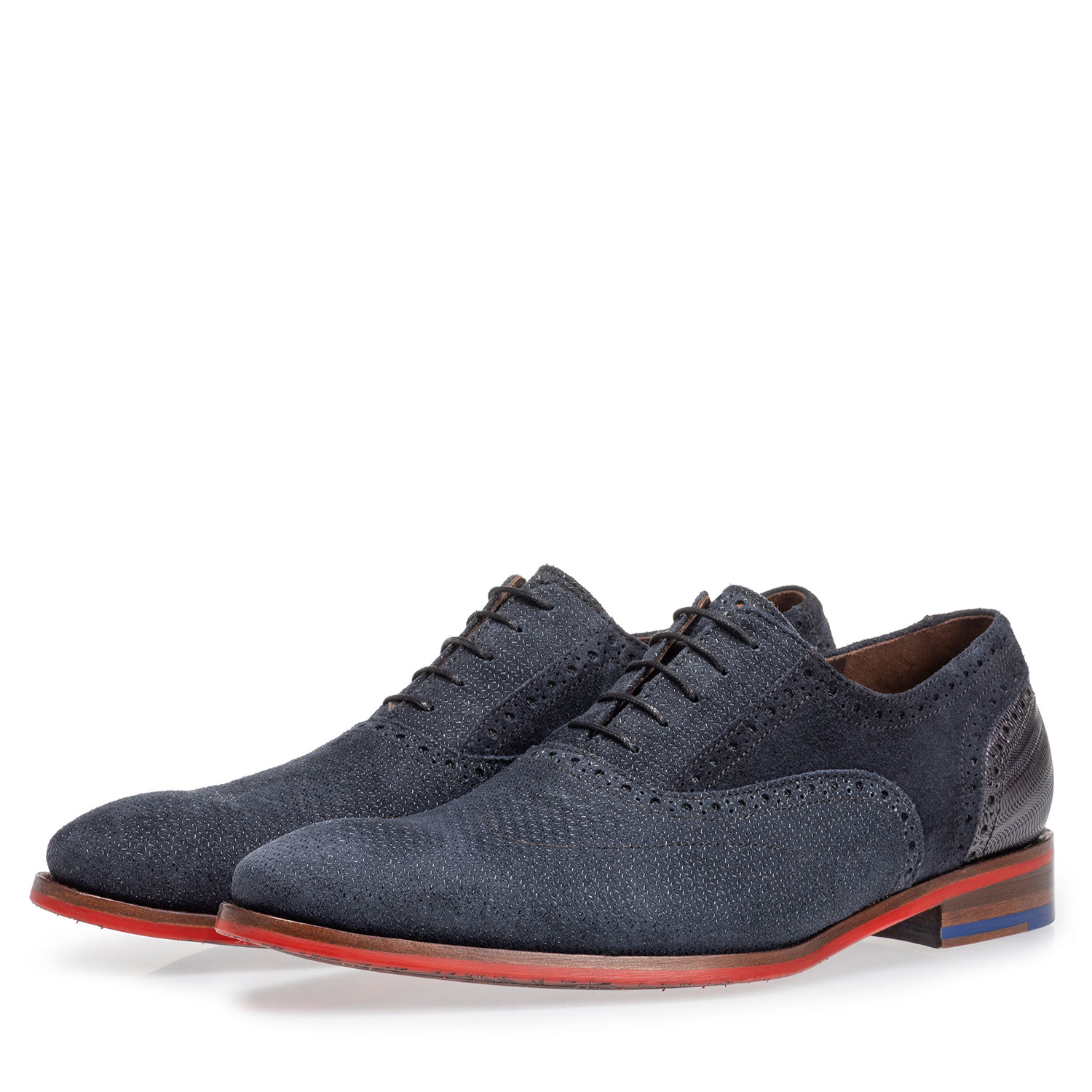 19109/06 - Lace shoe dark blue with print 19109/06 - Lace shoe dark blue with print