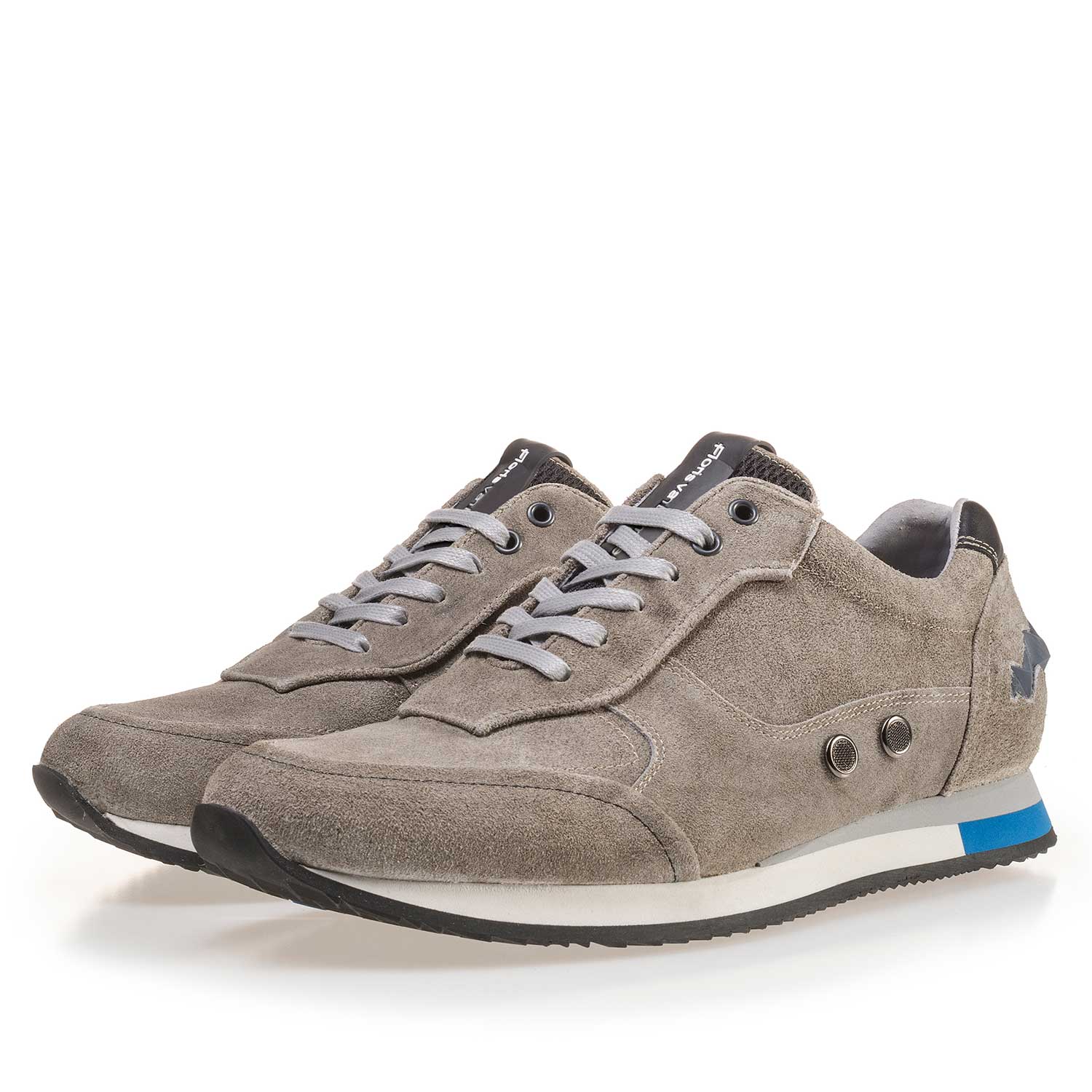 16223/03 - Olive green suede leather sneaker 16223/03 - Olive green suede leather sneaker