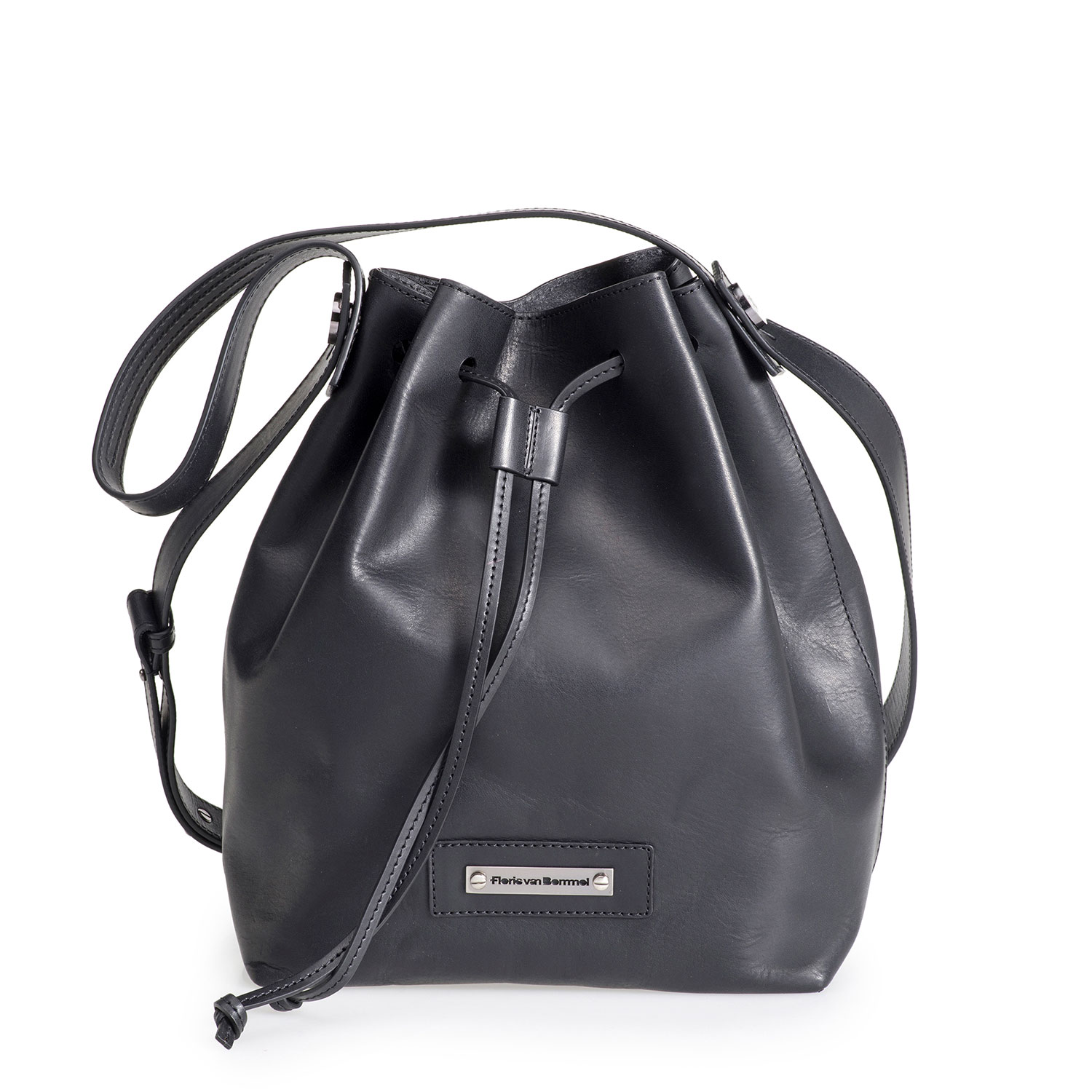 89007/00 - Black leather bucket bag 89007/00 - Black leather bucket bag