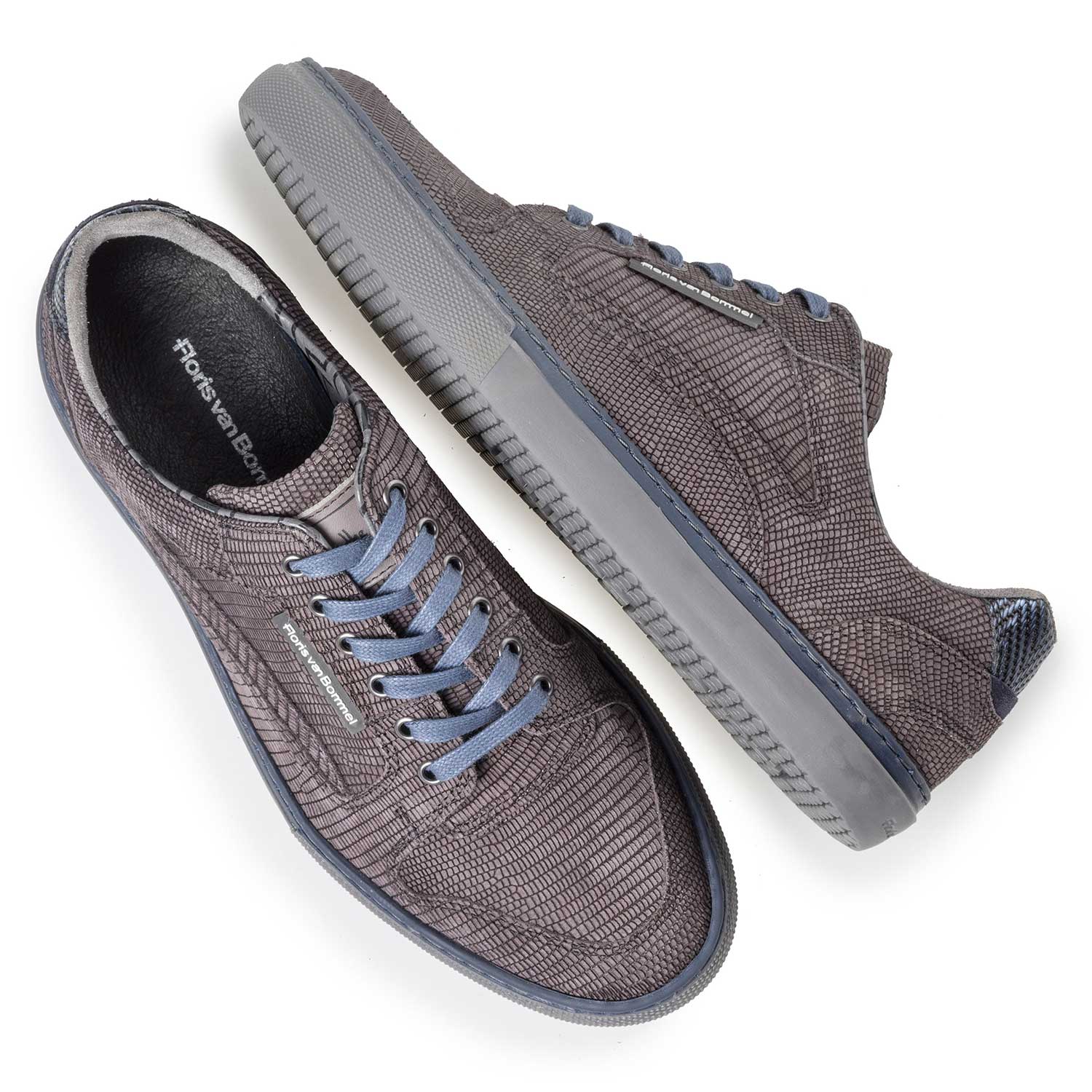 14279/02 - Grey-brown nubuck leather sneaker 14279/02 - Grey-brown nubuck leather sneaker