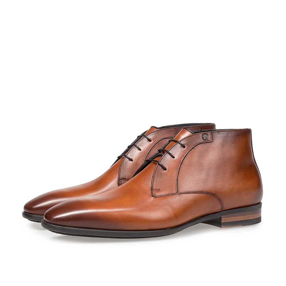 20057/04 - Cognac-coloured calf leather lace shoe 20057/04 - Cognac-coloured calf leather lace shoe
