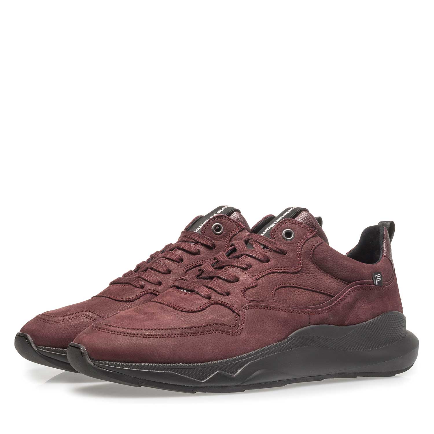 16269/03 - Red nubuck leather with fine texture 16269/03 - Red nubuck leather with fine texture
