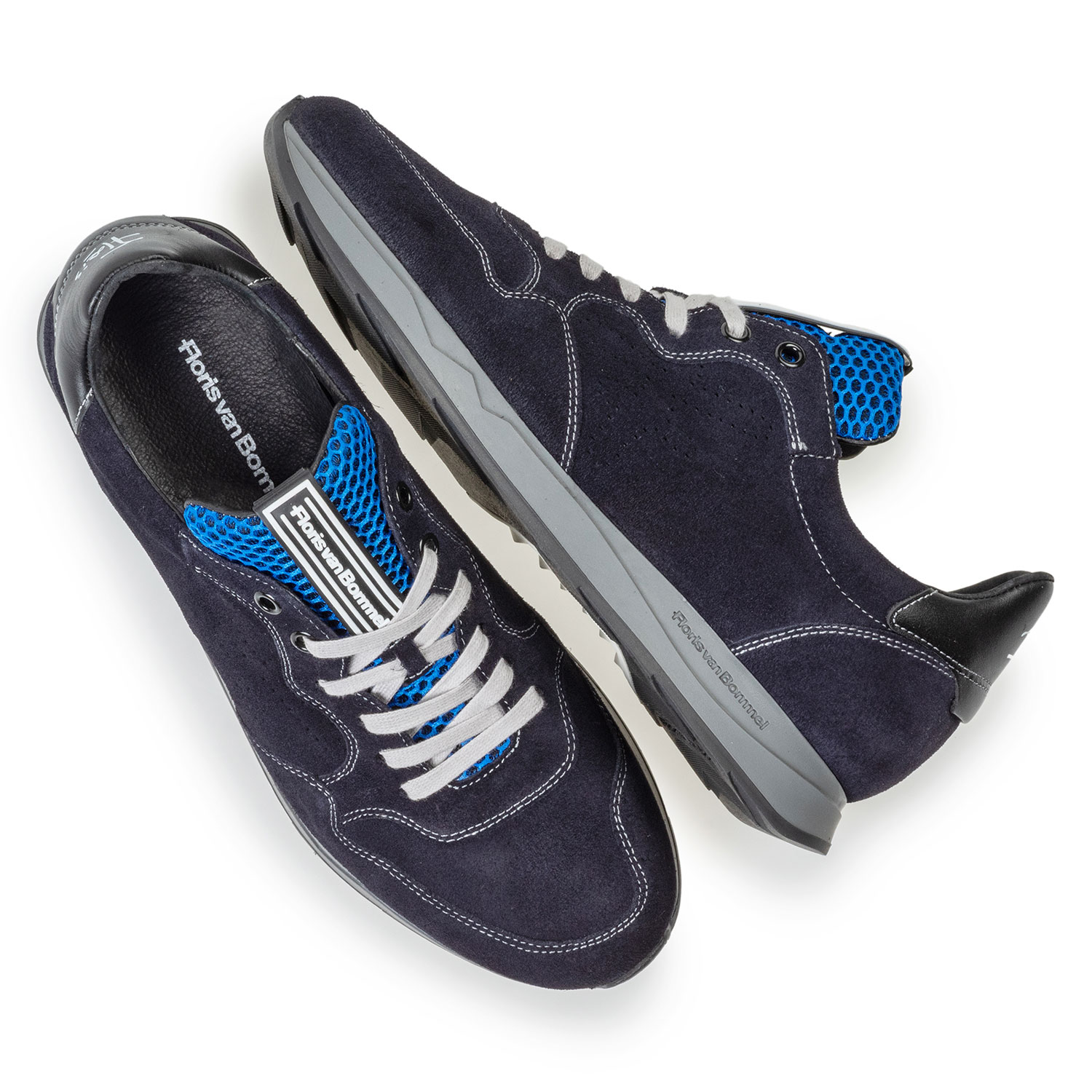16446/18 - Sneaker dark blue suede leather 16446/18 - Sneaker dark blue suede leather