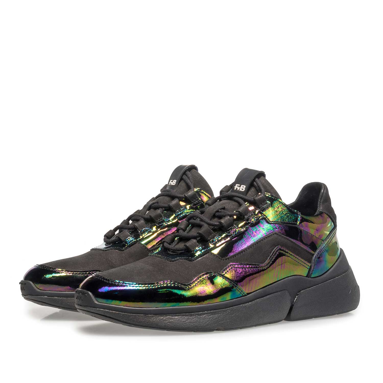 85293/01 - Multi-coloured patent leather sneaker 85293/01 - Multi-coloured patent leather sneaker