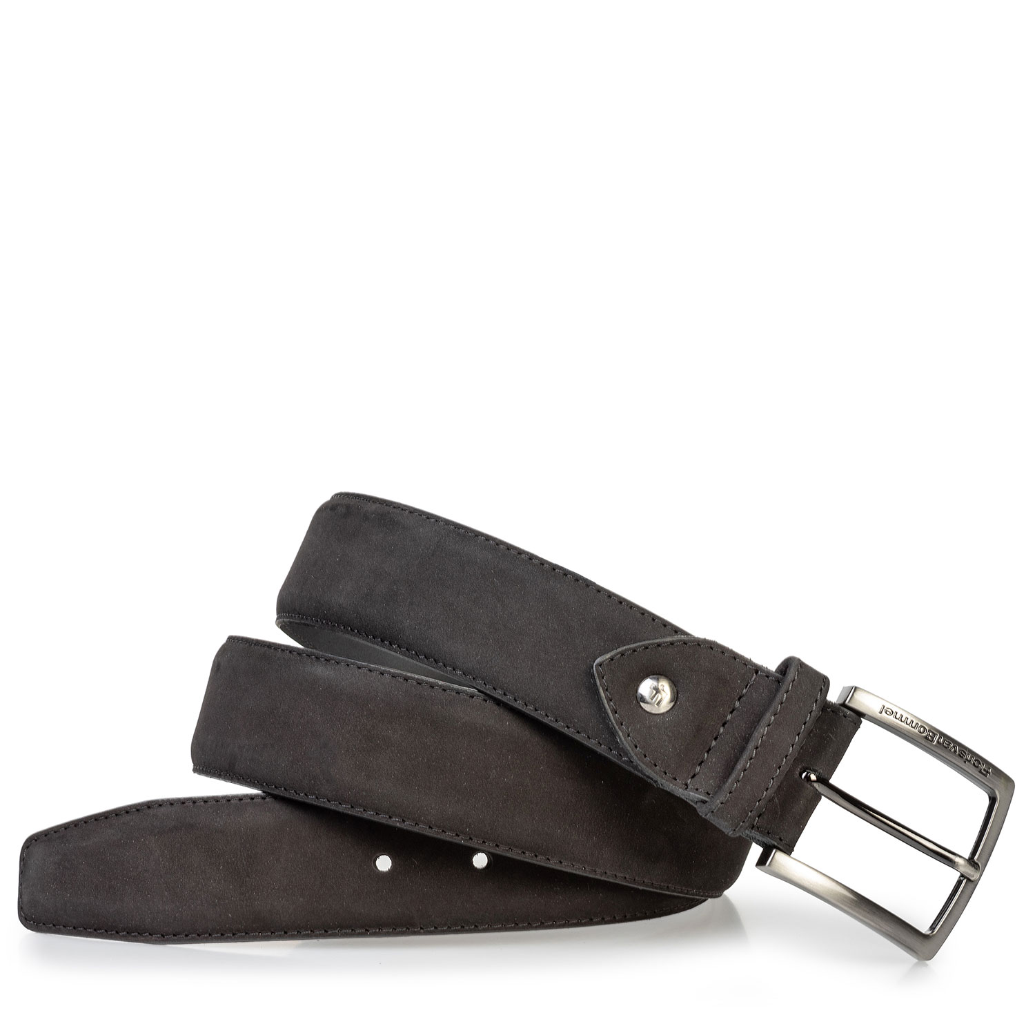 75204/09 - Nubuck leather belt black 75204/09 - Nubuck leather belt black