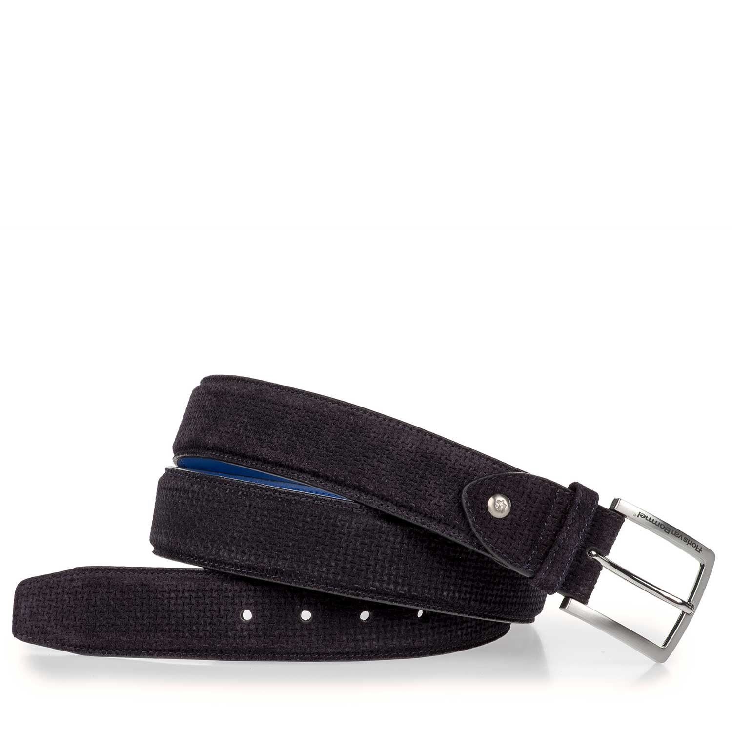 75189/18 - Suede leather belt with subtle structural pattern 75189/18 - Suede leather belt with subtle structural pattern