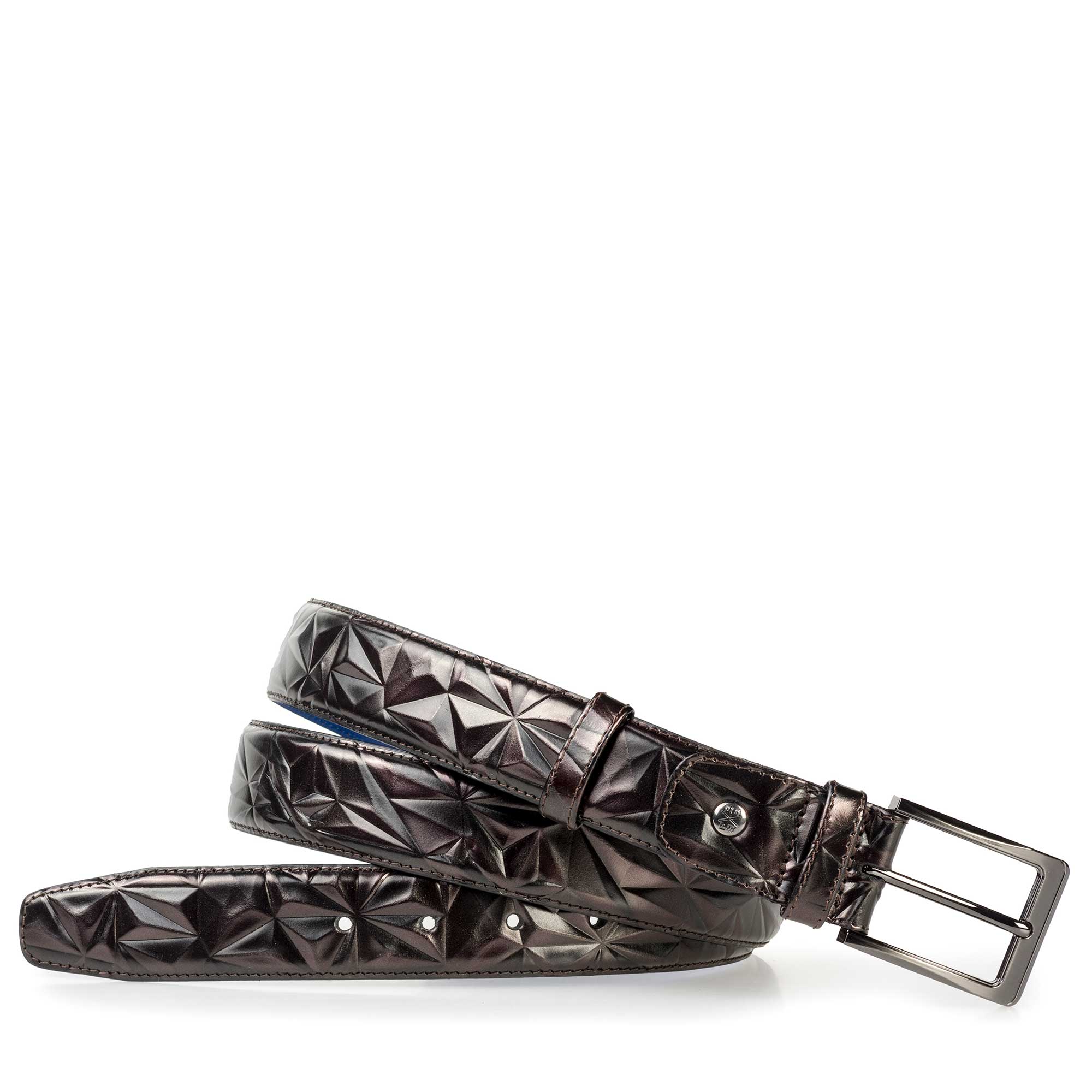 75153/24 - Floris van Bommel dark brown leather men’s belt 75153/24 - Floris van Bommel dark brown leather men’s belt