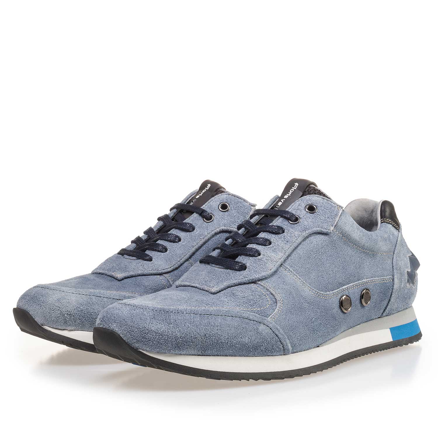 16223/00 - Light blue suede leather sneaker 16223/00 - Light blue suede leather sneaker