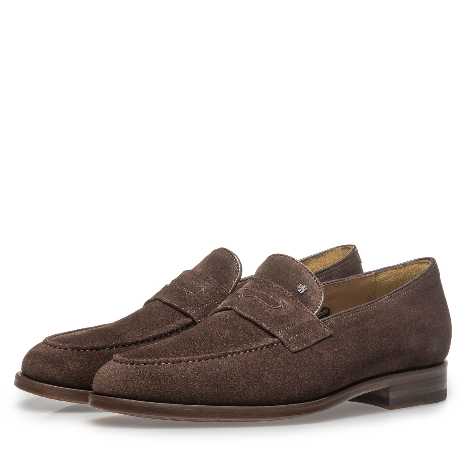 Brown suede leather men's loafer 11132/00 | van Bommel Official®