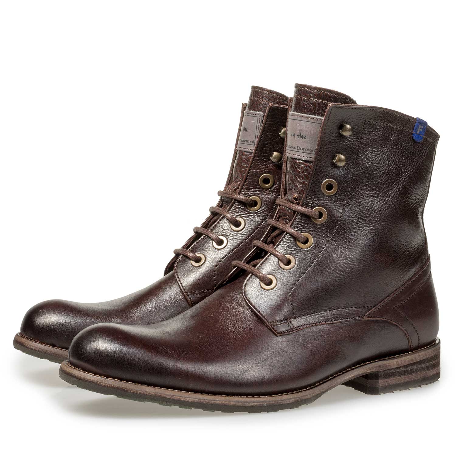 10751/15 - Brown wool lined calf leather lace boot 10751/15 - Brown wool lined calf leather lace boot