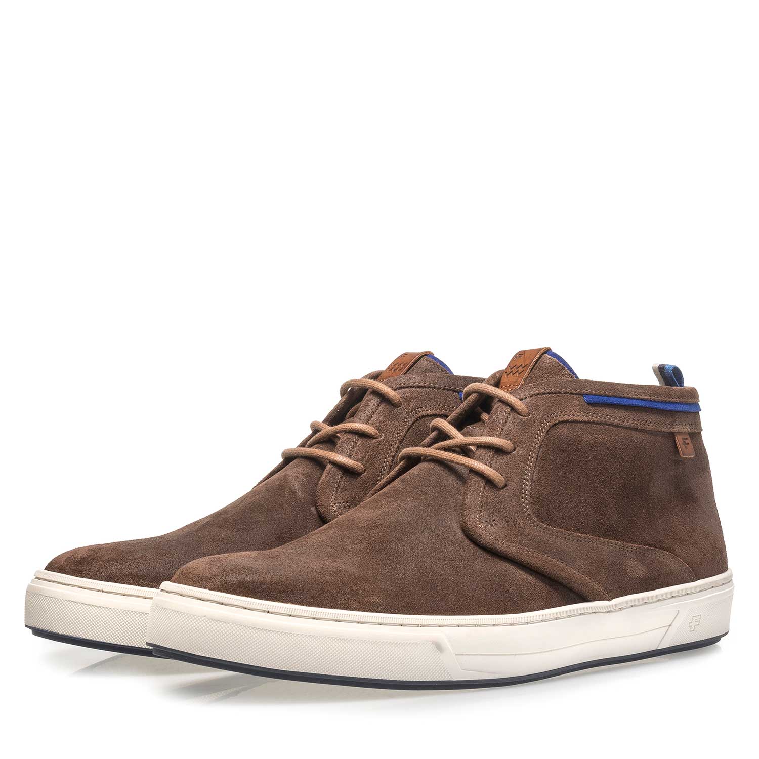 10466/12 - Taupe-coloured suede lace boot 10466/12 - Taupe-coloured suede lace boot