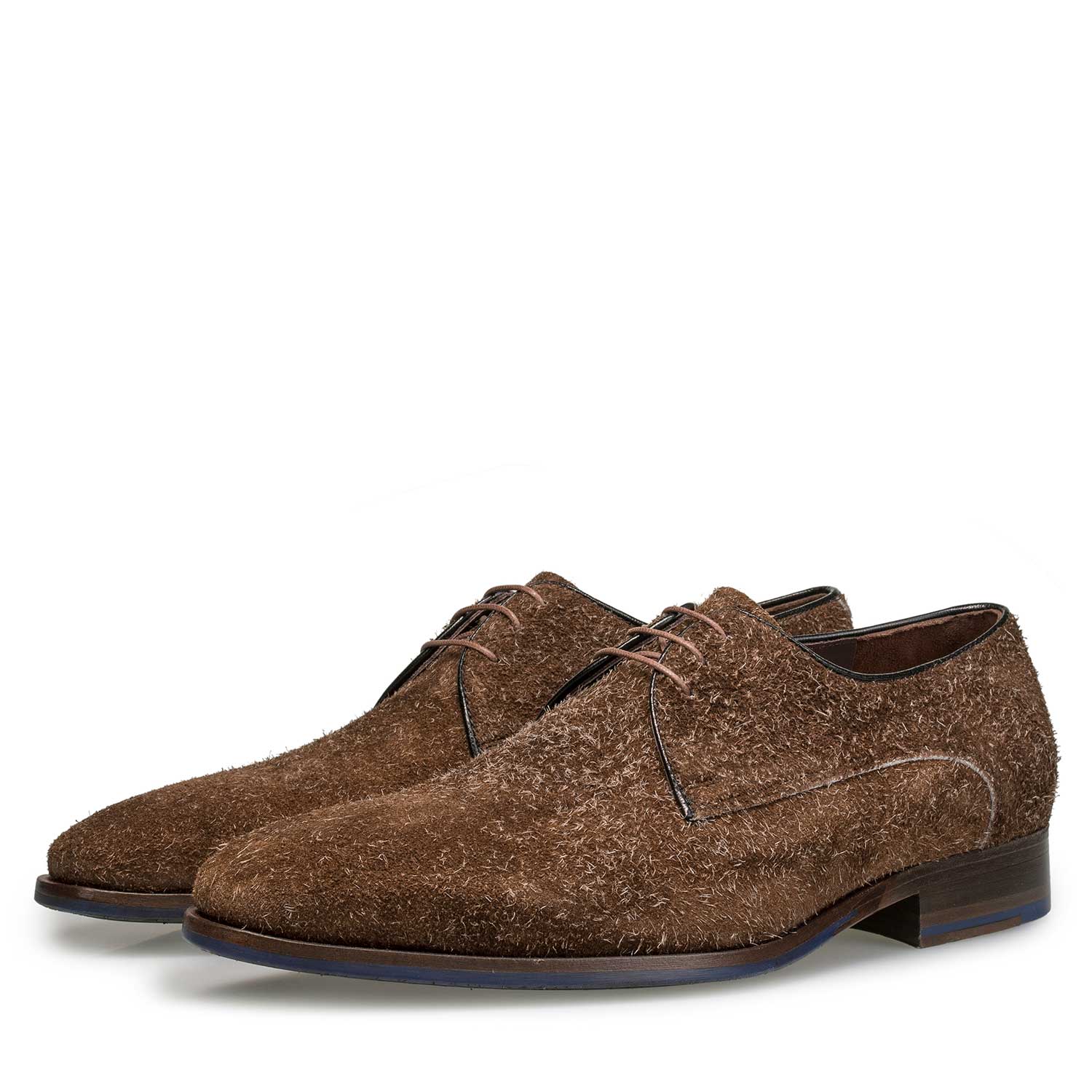18072/01 - Brown buffed suede leather lace shoe 18072/01 - Brown buffed suede leather lace shoe