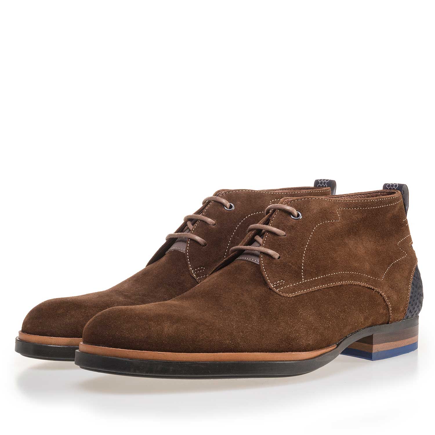 10947/06 - Brown suede leather lace boot 10947/06 - Brown suede leather lace boot