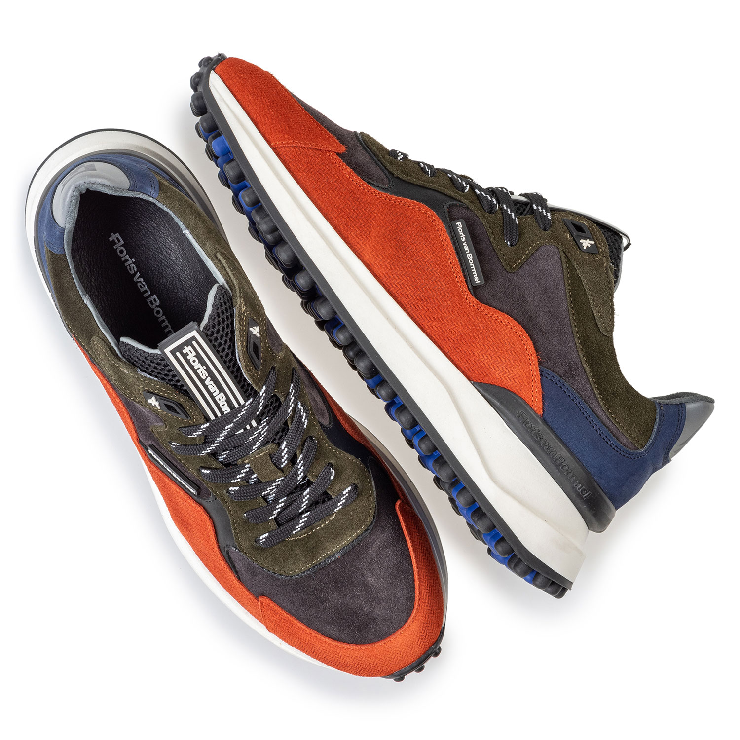 16339/01 - Noppi sneaker dark blue/orange 16339/01 - Noppi sneaker dark blue/orange
