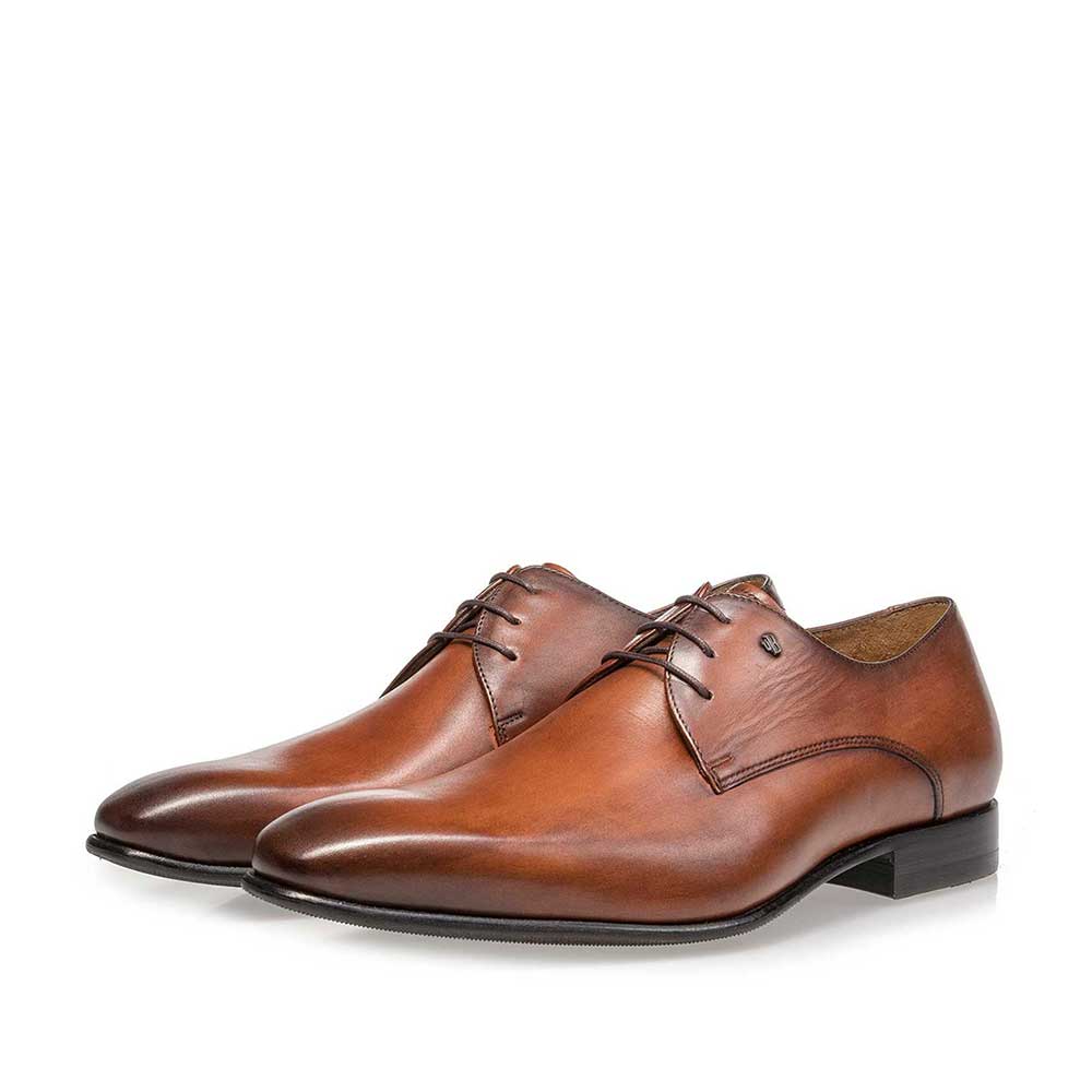 18295/00 - Cognac-coloured leather lace shoe 18295/00 - Cognac-coloured leather lace shoe