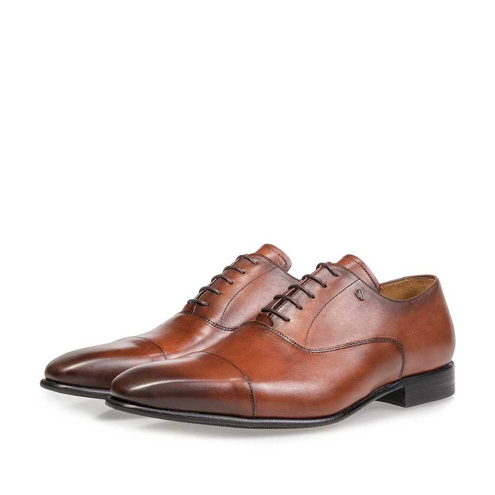 16395/00 - Cognac-coloured calf leather lace shoe 16395/00 - Cognac-coloured calf leather lace shoe