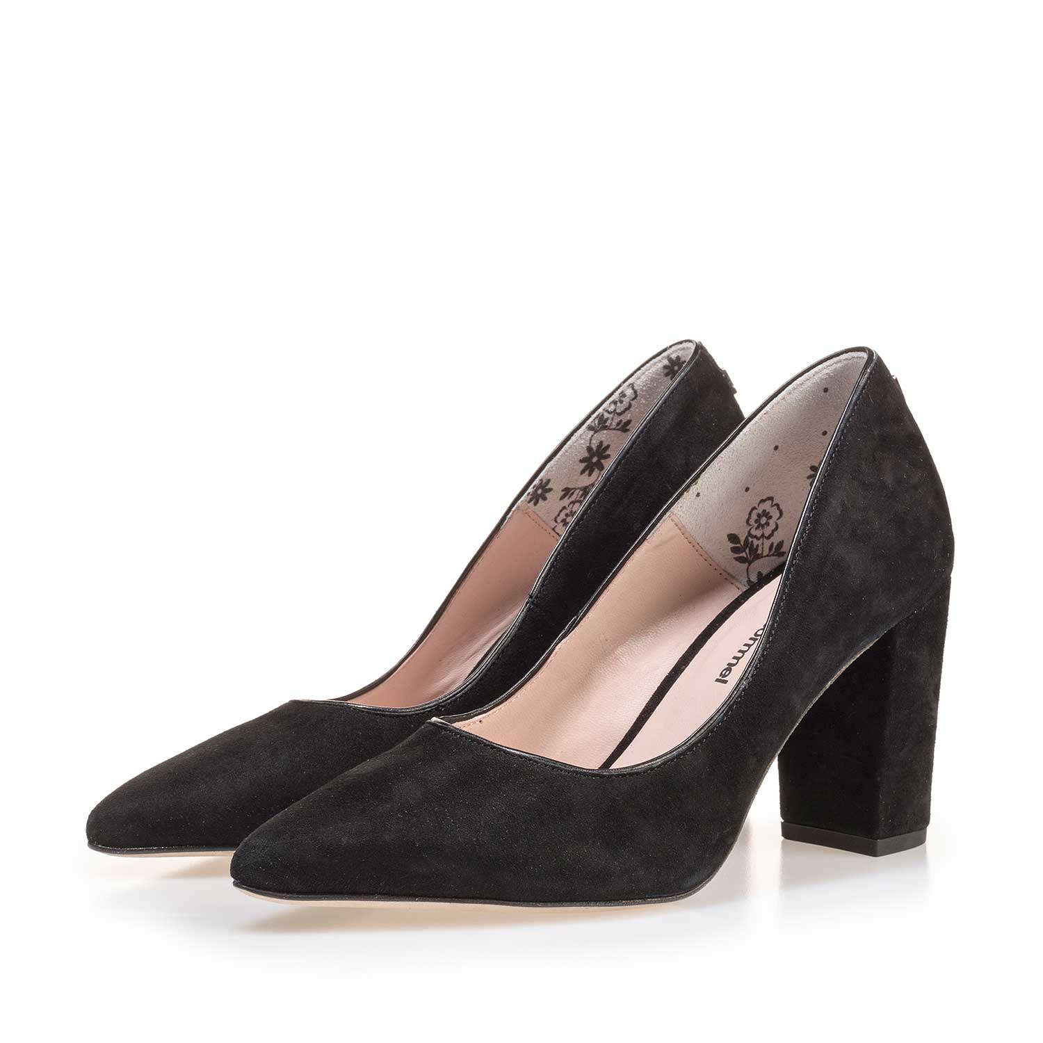 85227/05 - Black suede leather pumps 85227/05 - Black suede leather pumps