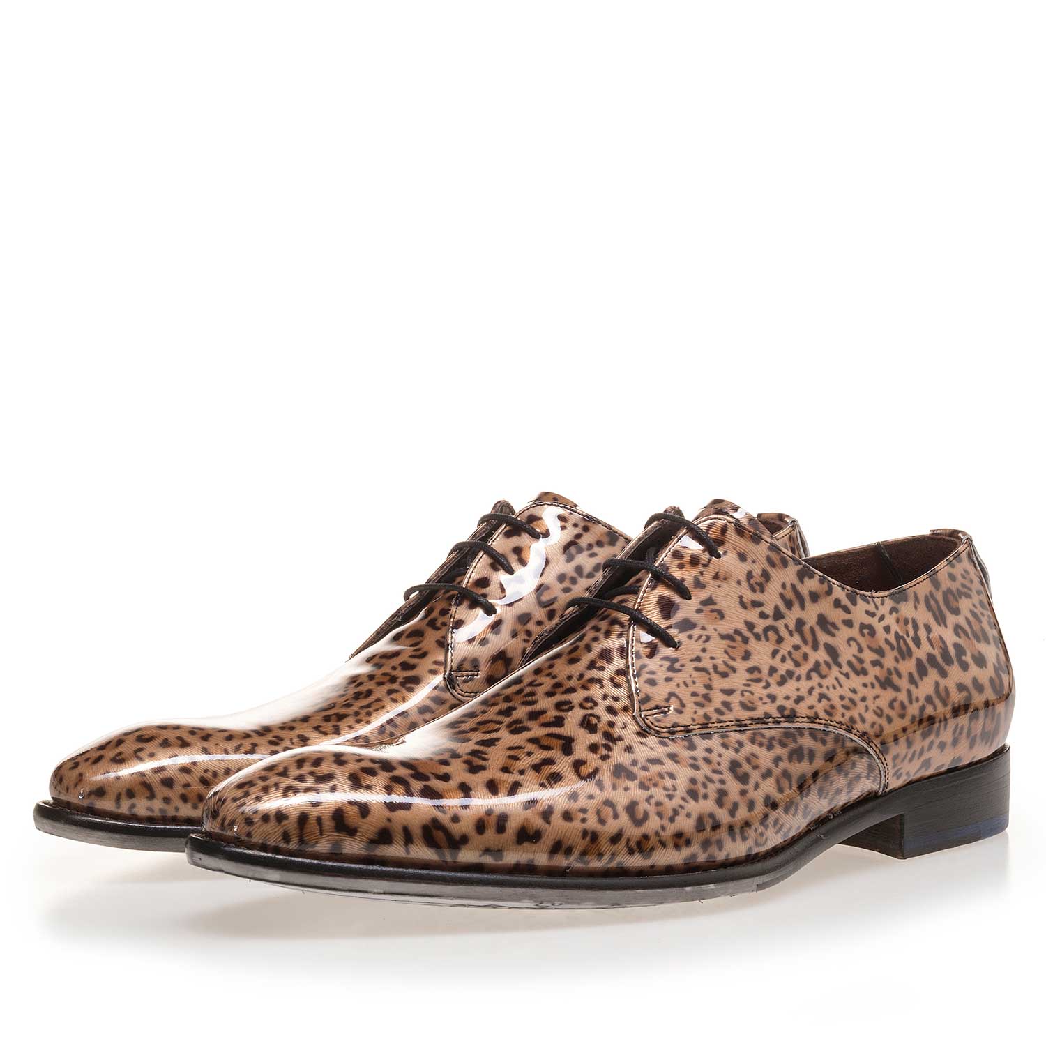 14110/01 - Premium brown patent leather lace shoe 14110/01 - Premium brown patent leather lace shoe