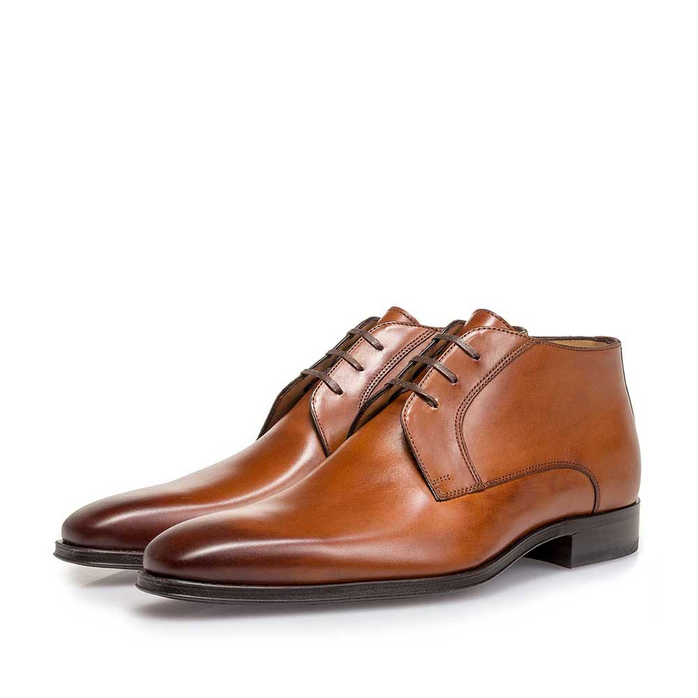10599/01 - Cognac-coloured calf leather lace shoe 10599/01 - Cognac-coloured calf leather lace shoe