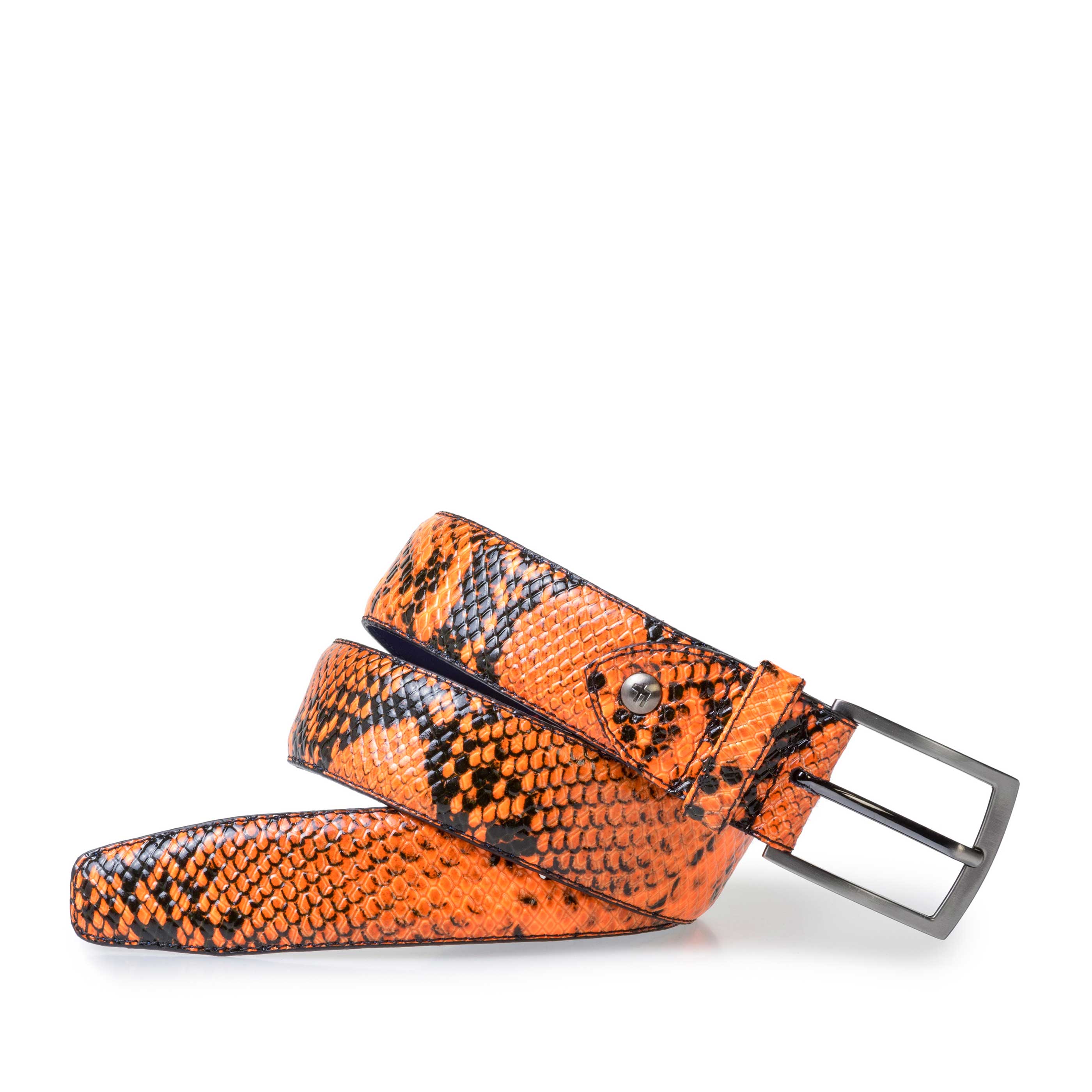 75201/62 - Premium fluorescent orange belt with print 75201/62 - Premium fluorescent orange belt with print
