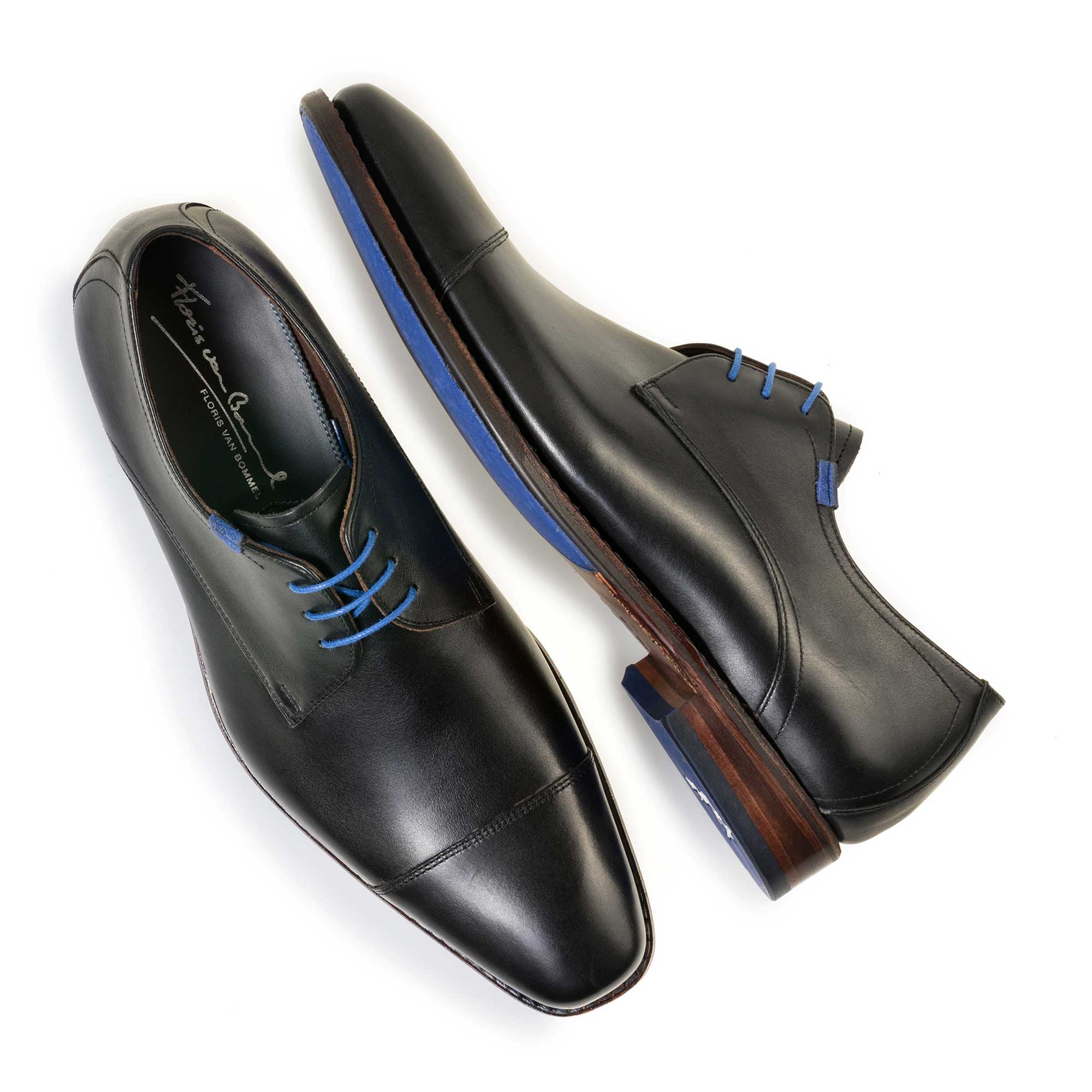 14370/01 - Black lace shoe made of calf's leather 14370/01 - Black lace shoe made of calf's leather