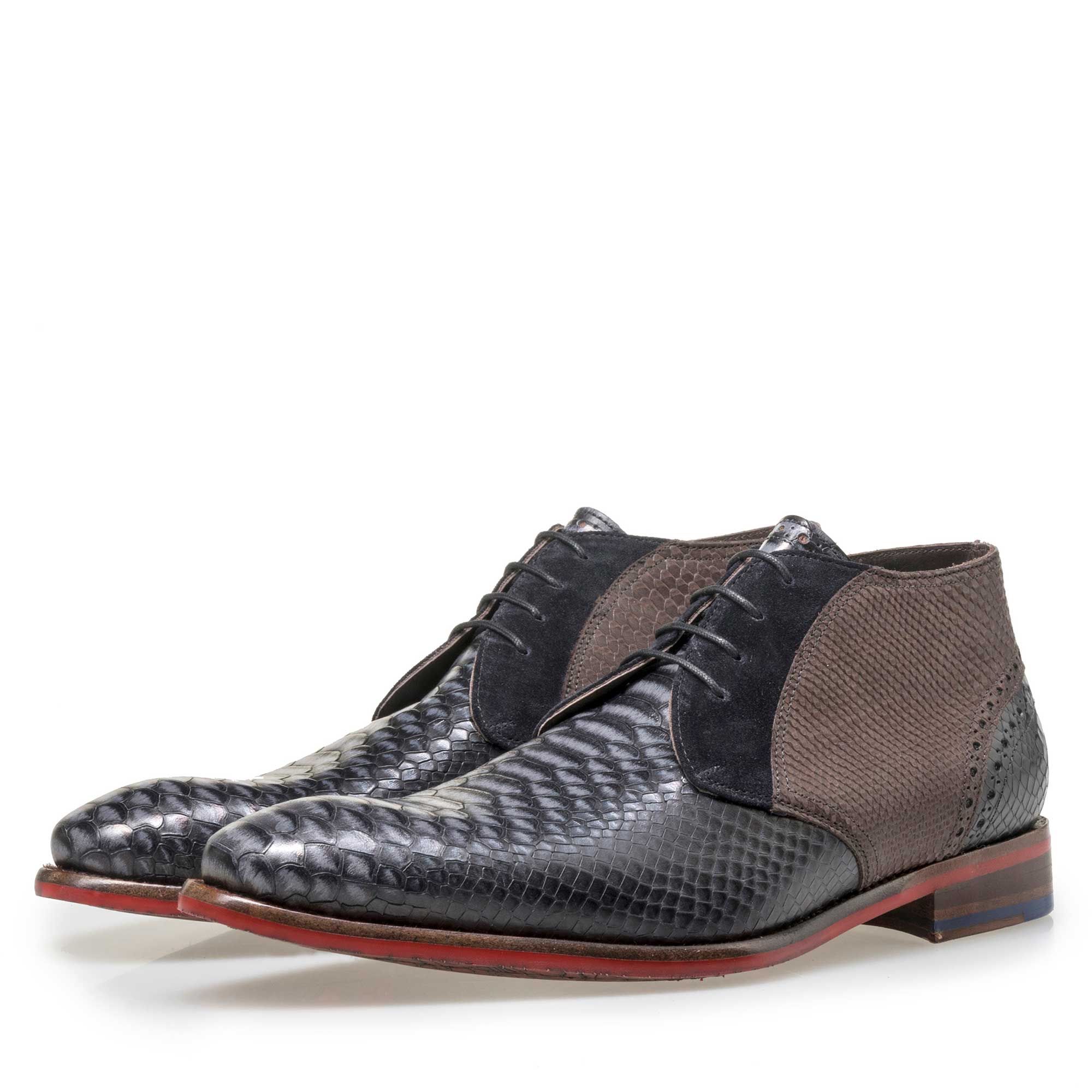 20103/02 - Floris van Bommel men’s black leather lace boot 20103/02 - Floris van Bommel men’s black leather lace boot