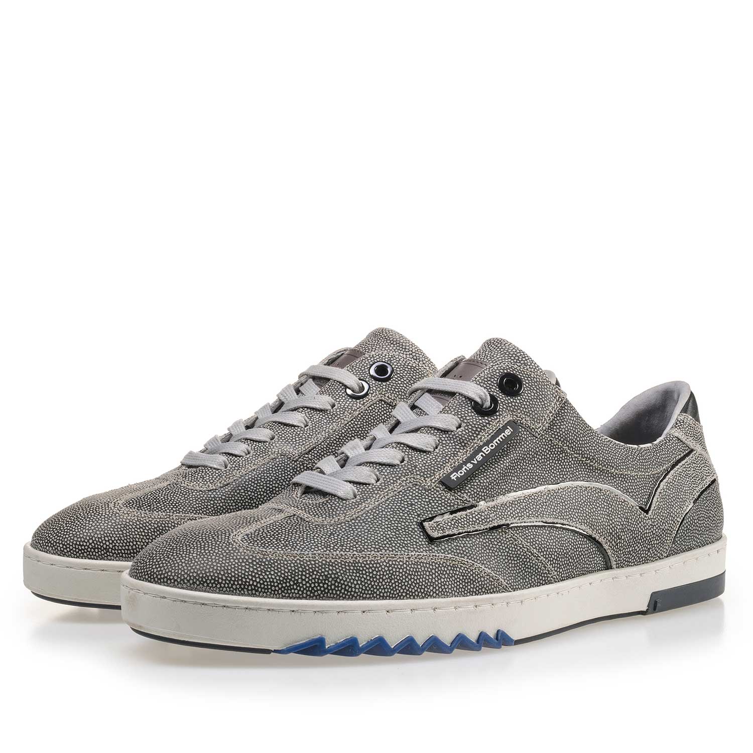 16074/28 - Grey suede leather sneaker 16074/28 - Grey suede leather sneaker
