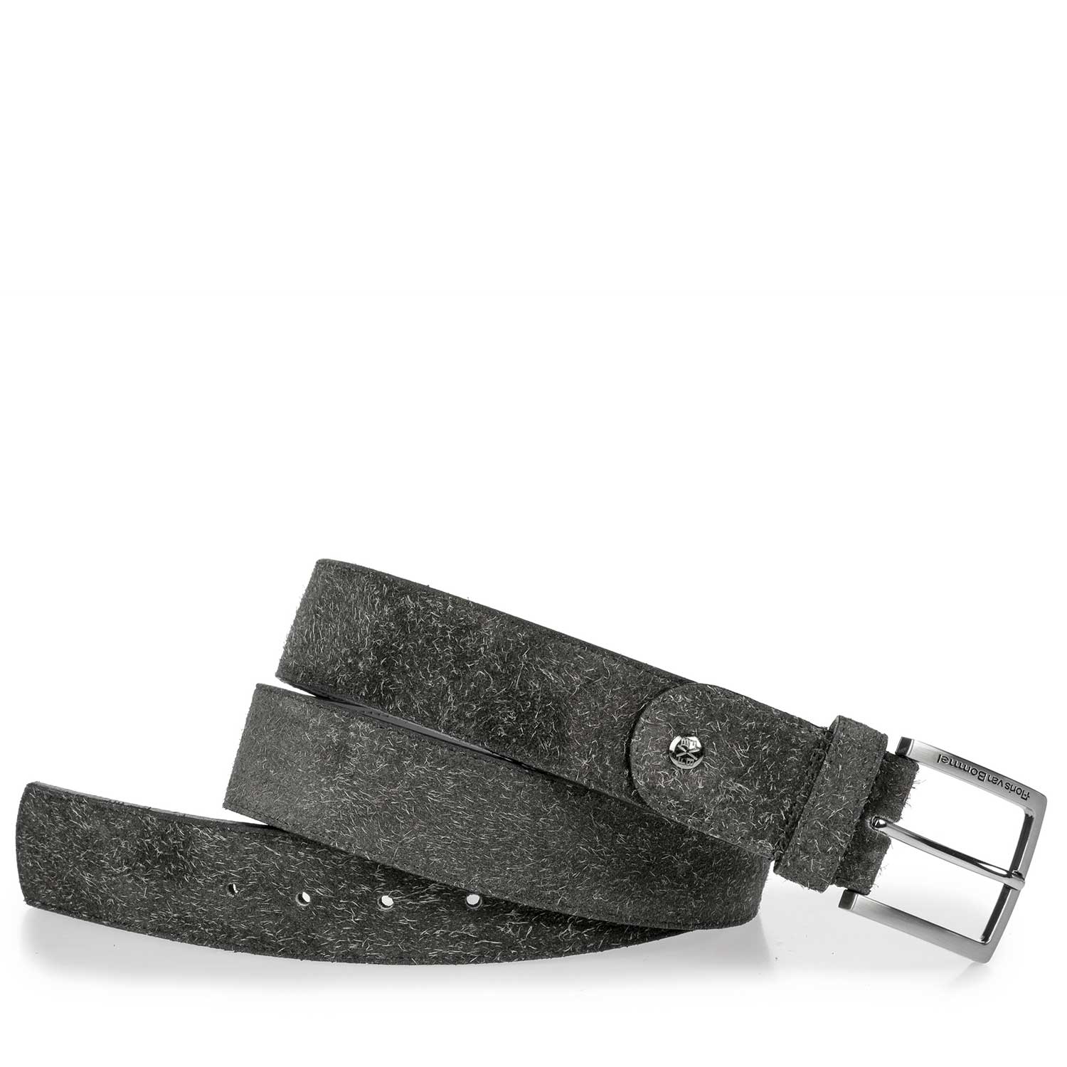 75191/00 - Grey rough suede leather belt 75191/00 - Grey rough suede leather belt