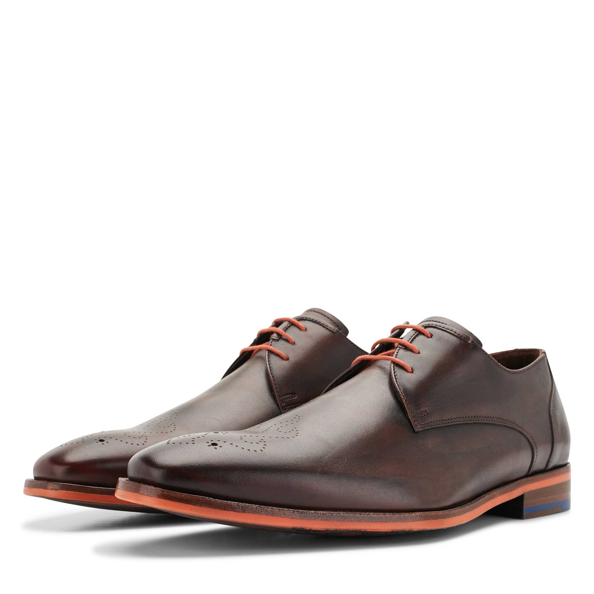 18014/01 - Floris van Bommel brown men’s leather lace shoe 18014/01 - Floris van Bommel brown men’s leather lace shoe