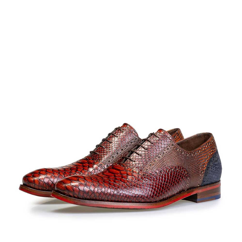 19104/16 - Dark cognac-coloured lace shoe 19104/16 - Dark cognac-coloured lace shoe