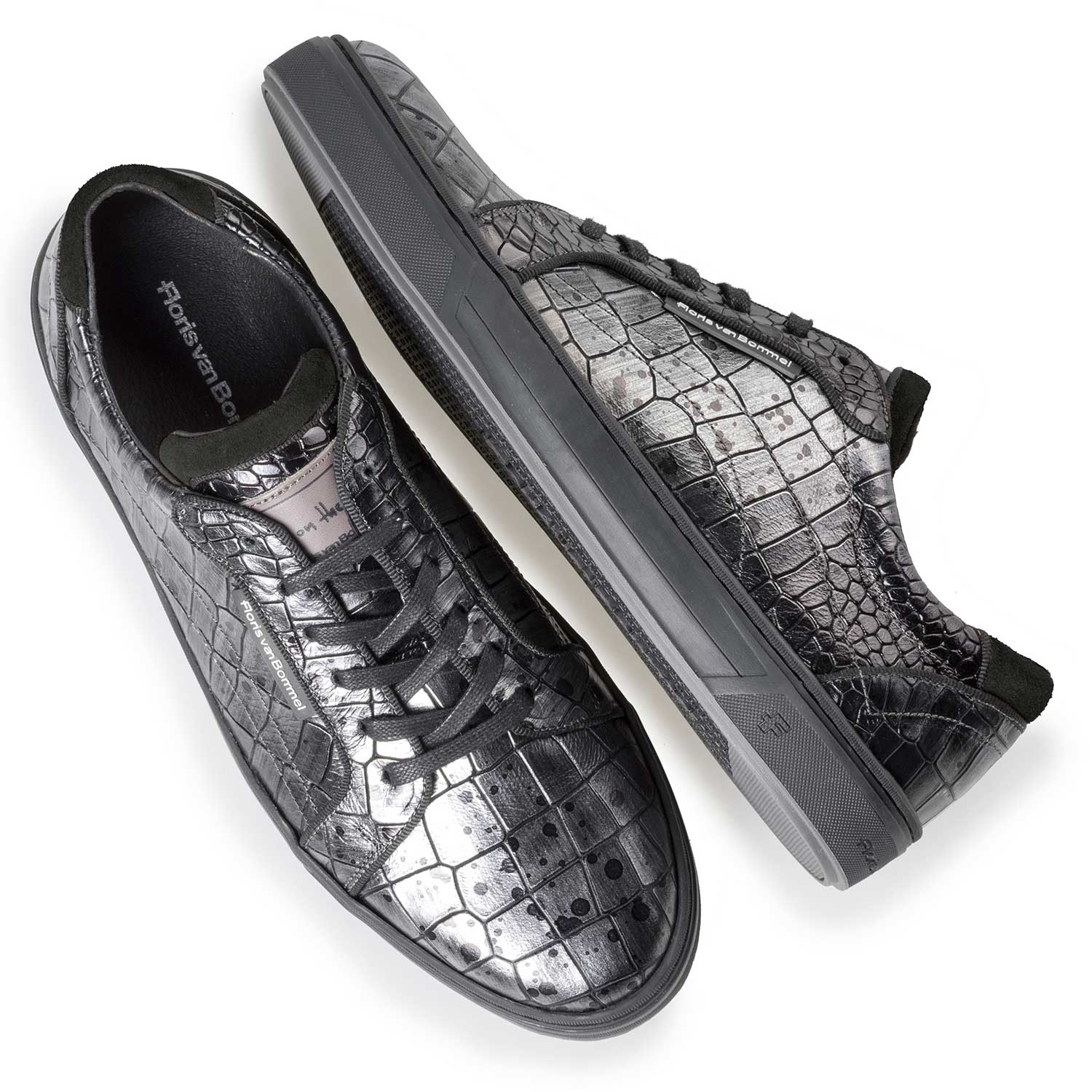 13214/03 - Leather sneaker with croco print 13214/03 - Leather sneaker with croco print