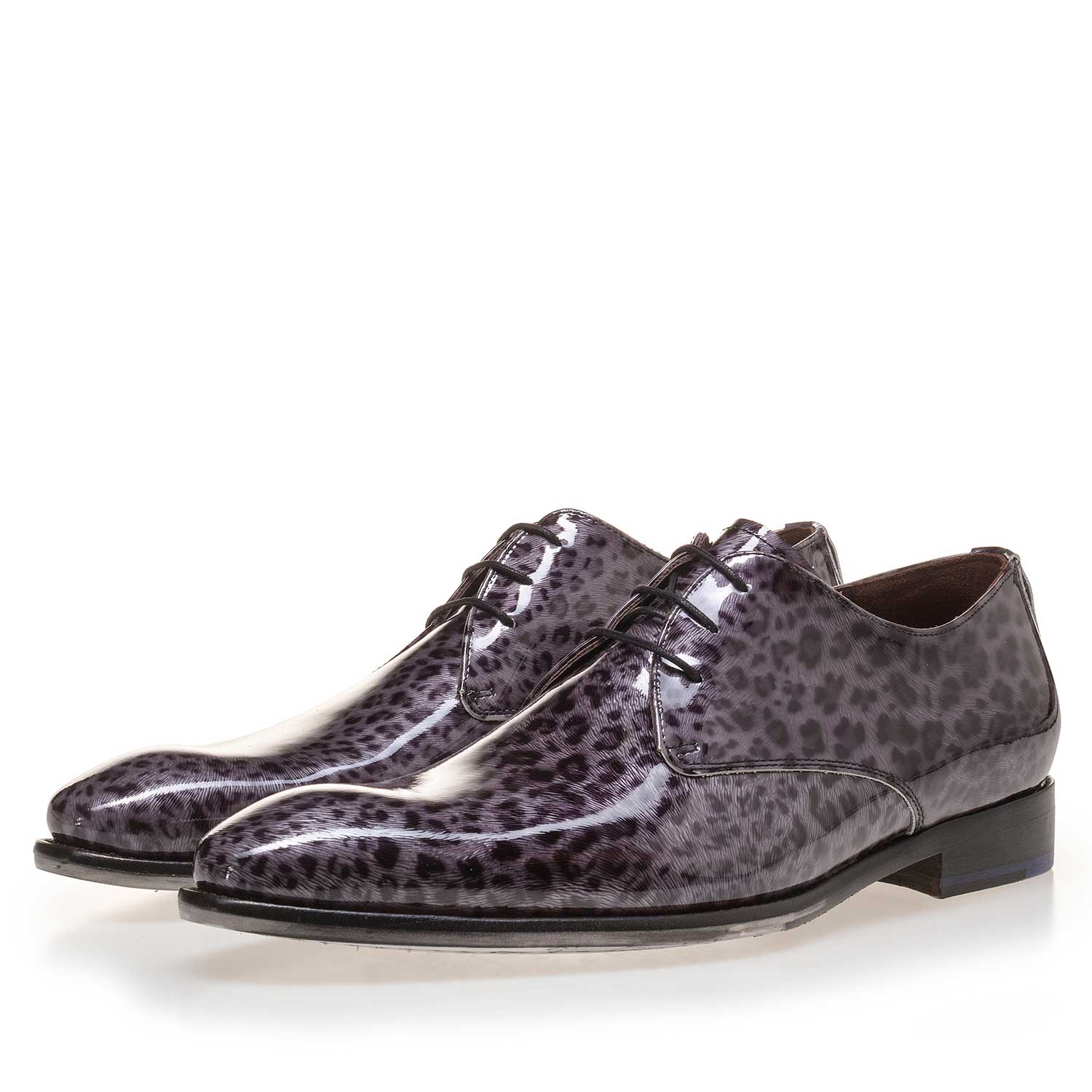14110/02 - Premium darkgrey, patent leather lace shoe 14110/02 - Premium darkgrey, patent leather lace shoe