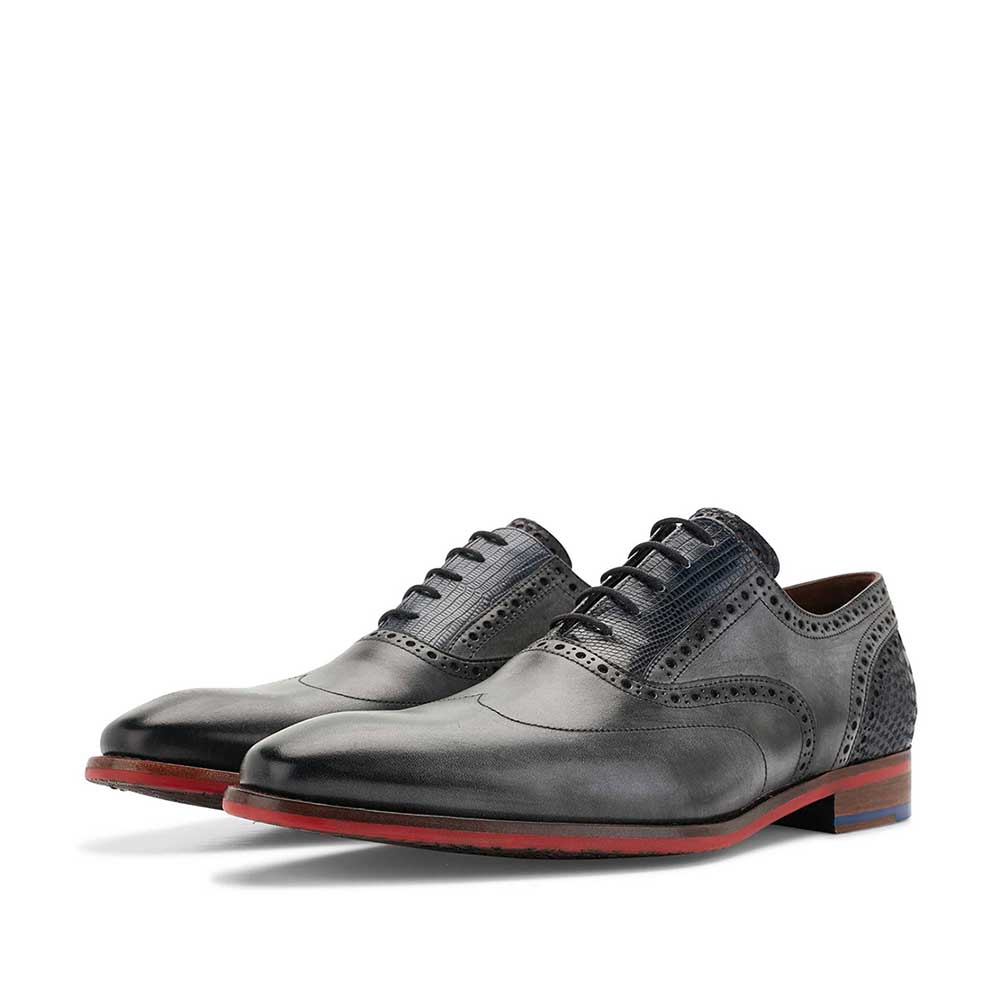 19062/01 - Grey calf's leather lace shoe 19062/01 - Grey calf's leather lace shoe