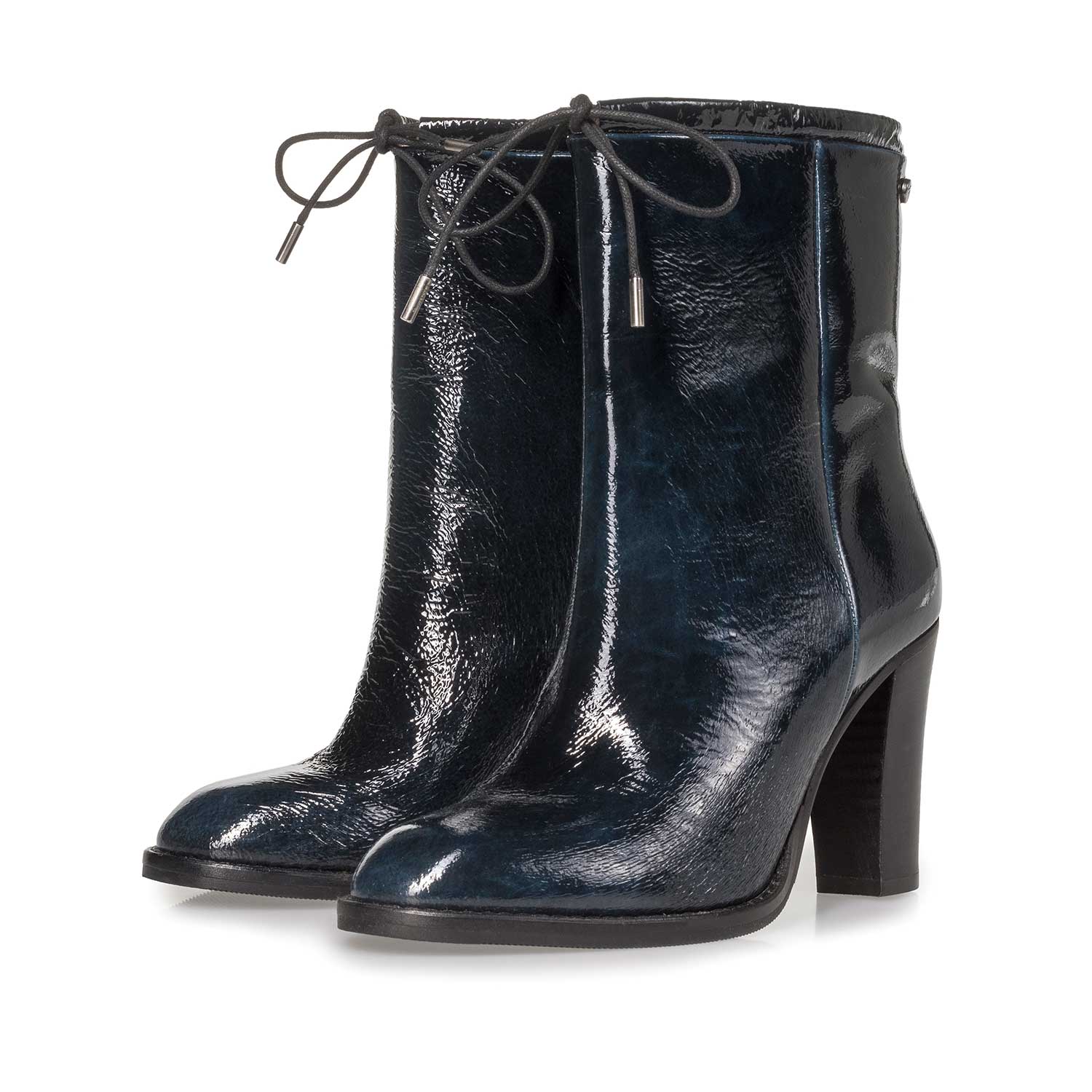 85626/03 - Blue patent leather ankle boots 85626/03 - Blue patent leather ankle boots