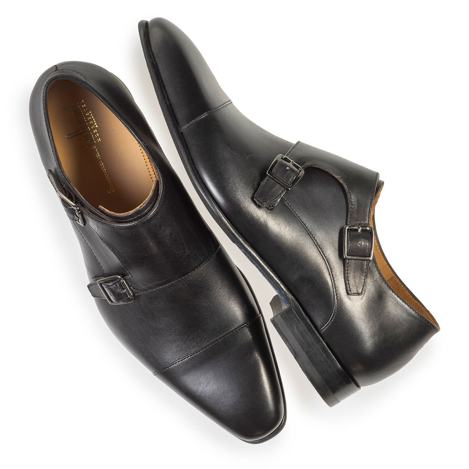 12295/01 - Black calf leather monk strap 12295/01 - Black calf leather monk strap