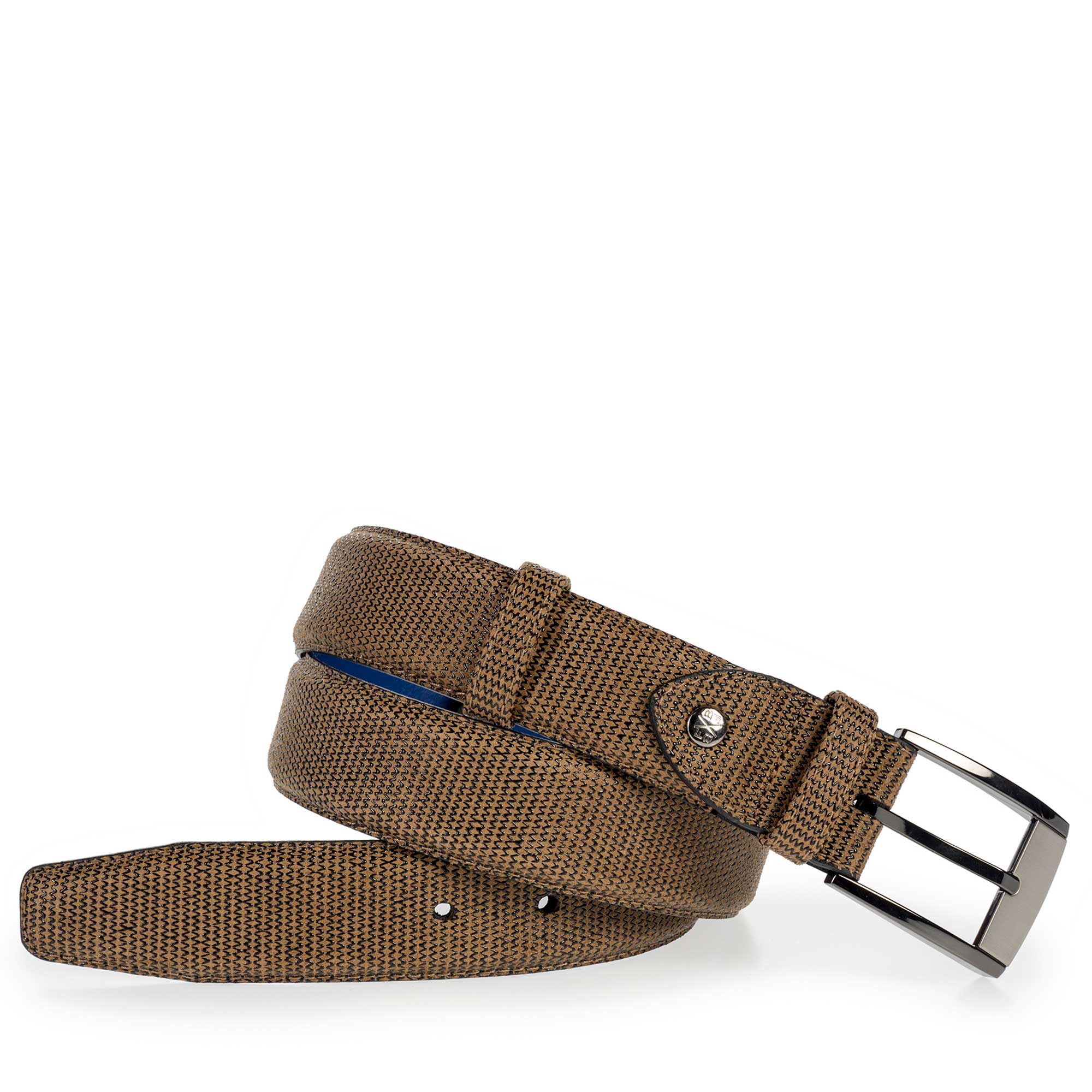 75180/20 - Brown suede leather belt 75180/20 - Brown suede leather belt