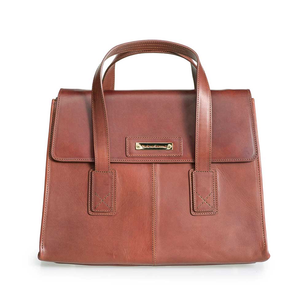 89009/01 - Brown leather business bag 89009/01 - Brown leather business bag