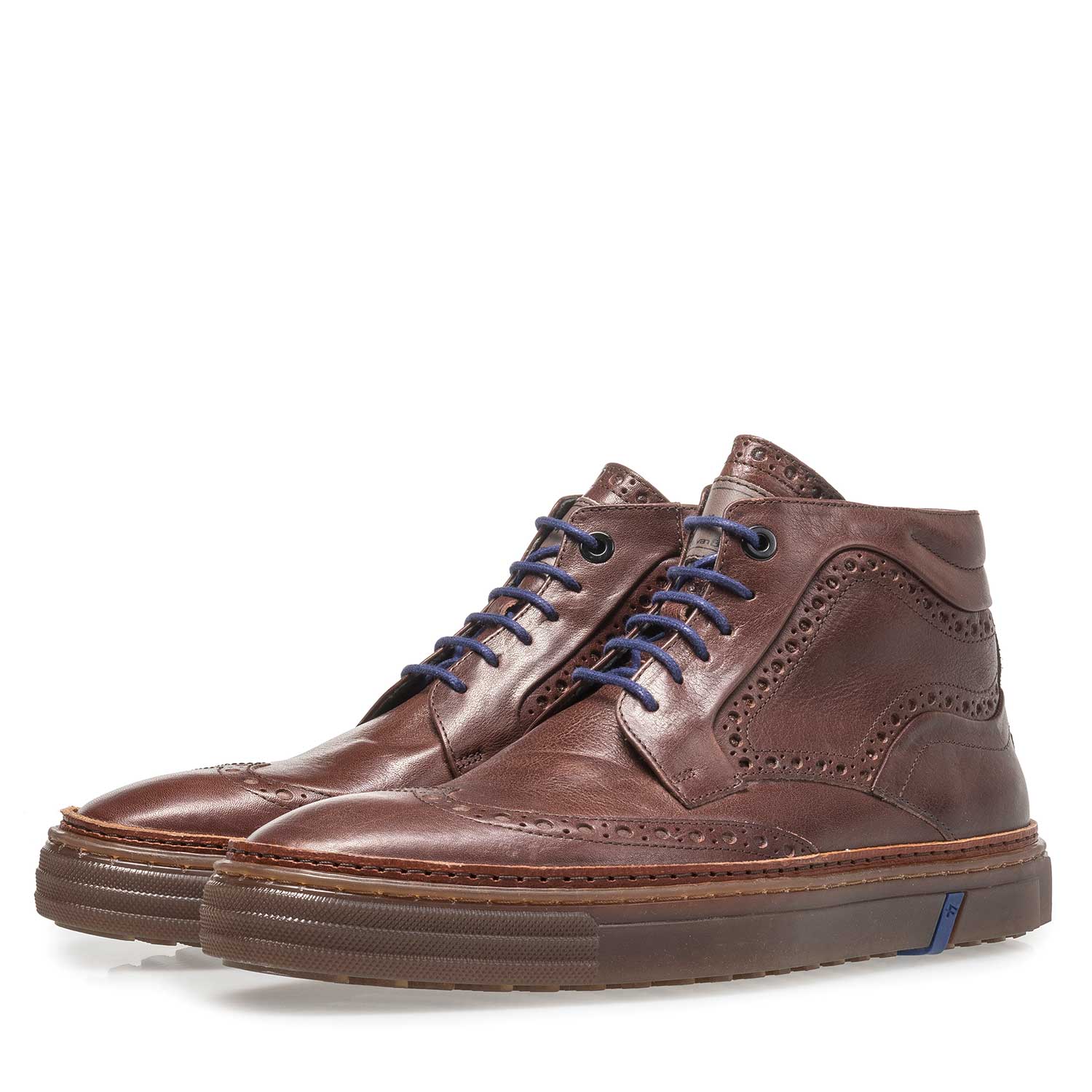 10080/11 - Red-brown calf leather boot 10080/11 - Red-brown calf leather boot