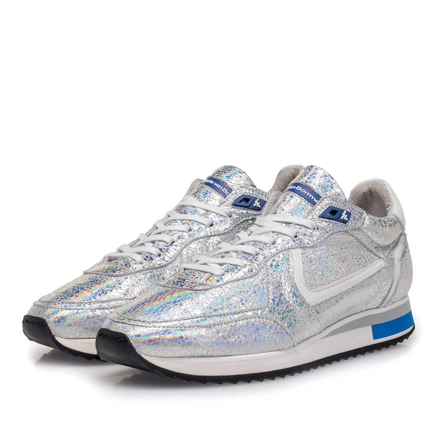 85260/10 - Silver metallic leather sneaker 85260/10 - Silver metallic leather sneaker