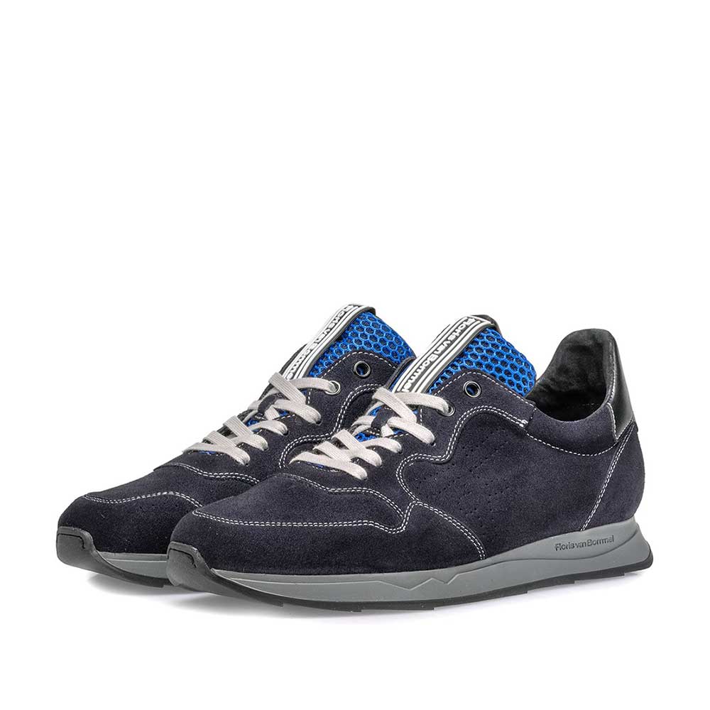 16446/18 - Sneaker dark blue suede leather 16446/18 - Sneaker dark blue suede leather