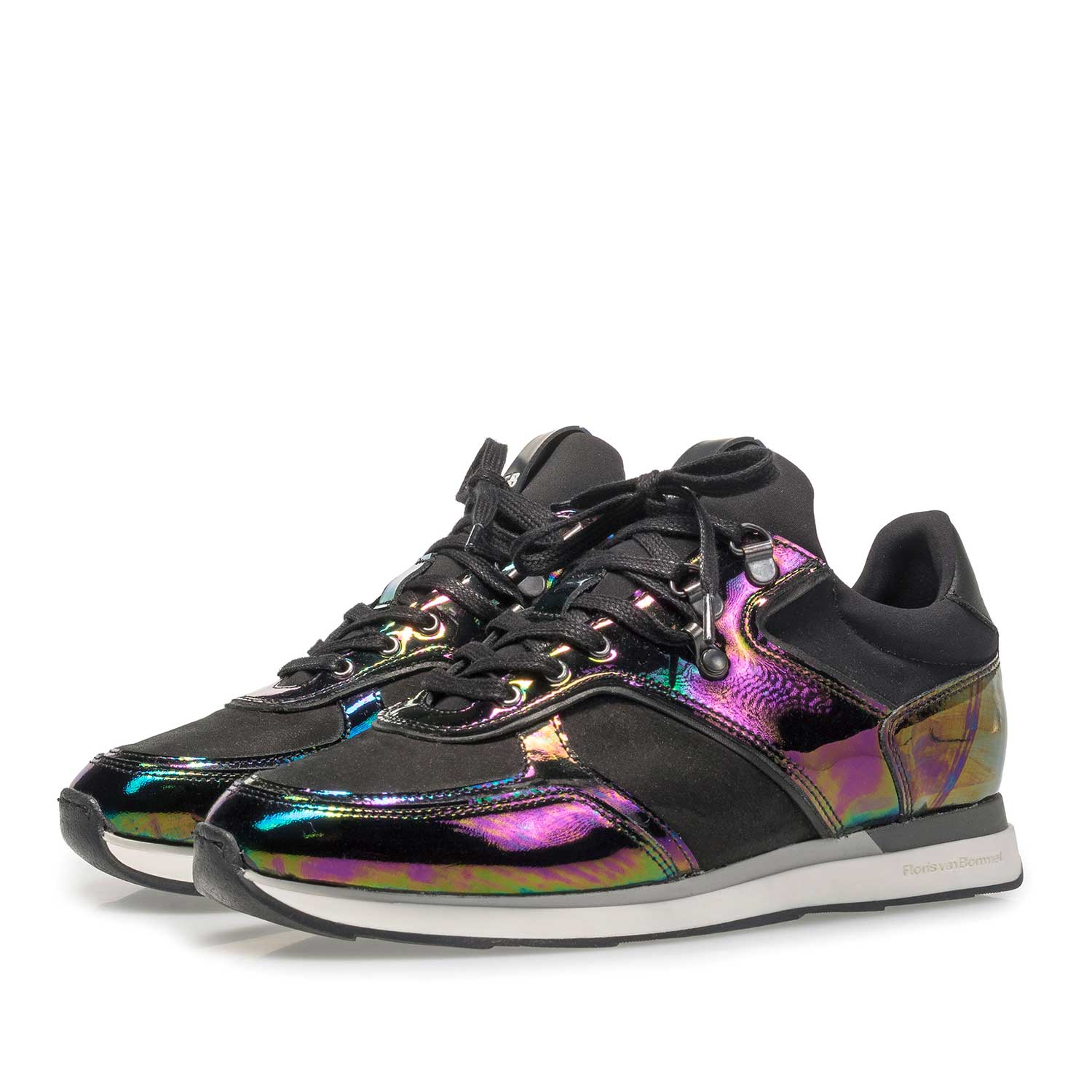 85278/04 - Multi-coloured patent leather sneaker 85278/04 - Multi-coloured patent leather sneaker