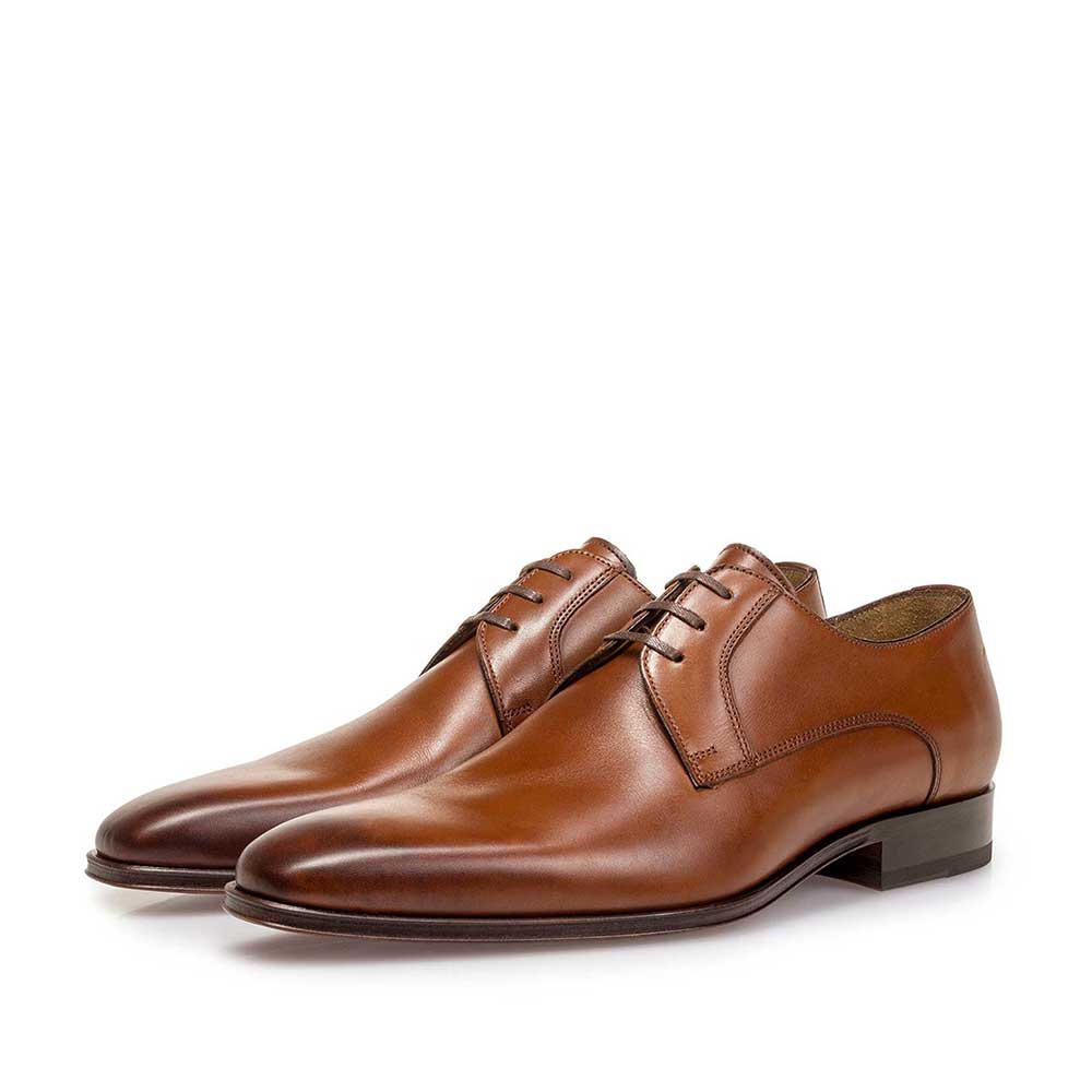 14299/01 - Cognac-coloured calf leather lace shoe 14299/01 - Cognac-coloured calf leather lace shoe