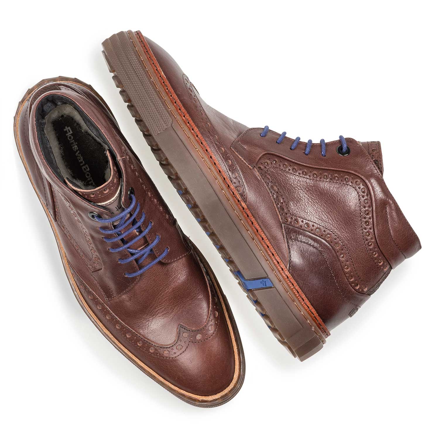 10080/11 - Red-brown calf leather boot 10080/11 - Red-brown calf leather boot