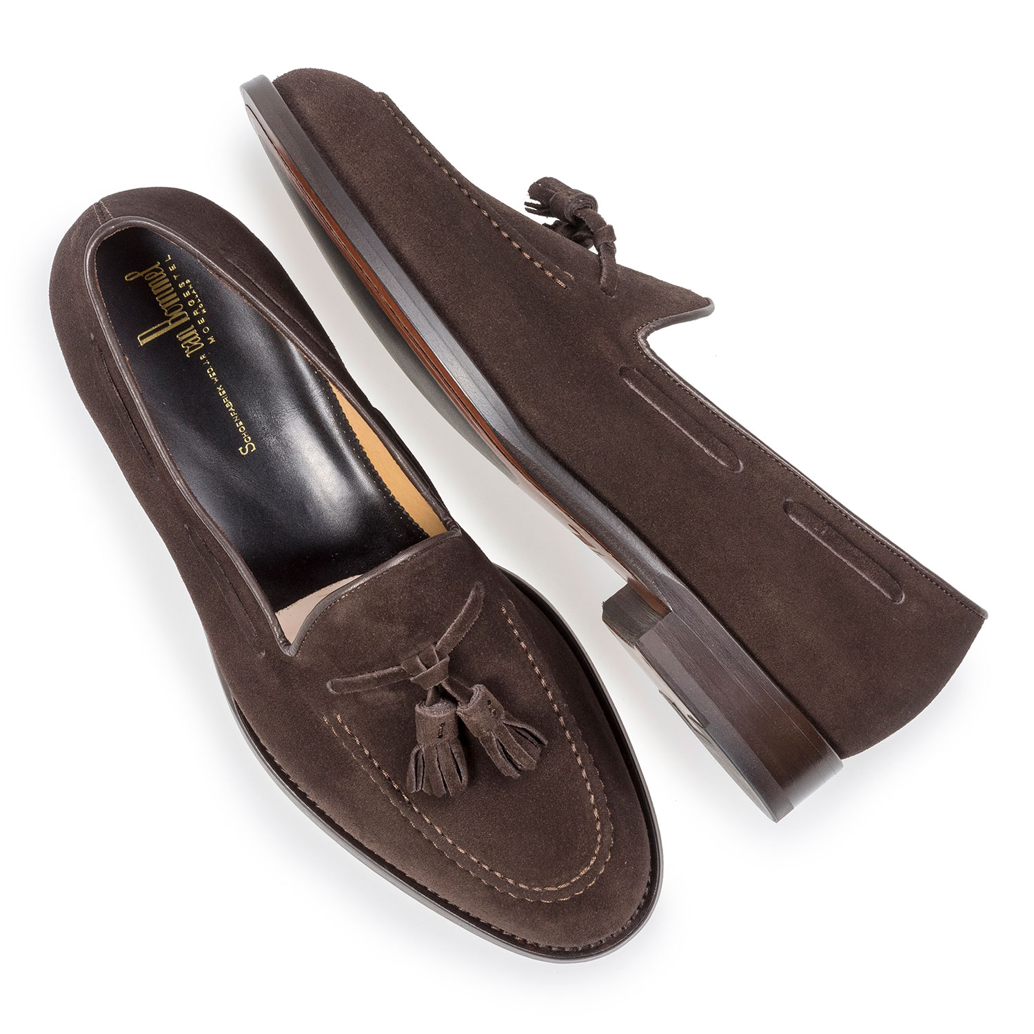 11131/04 - Dark brown suede leather loafer 11131/04 - Dark brown suede leather loafer