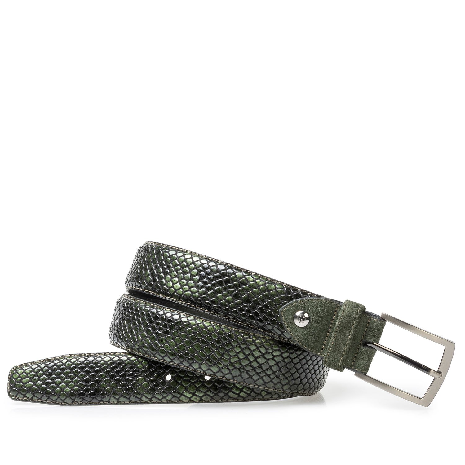 75212/02 - Green printed patent leather belt 75212/02 - Green printed patent leather belt