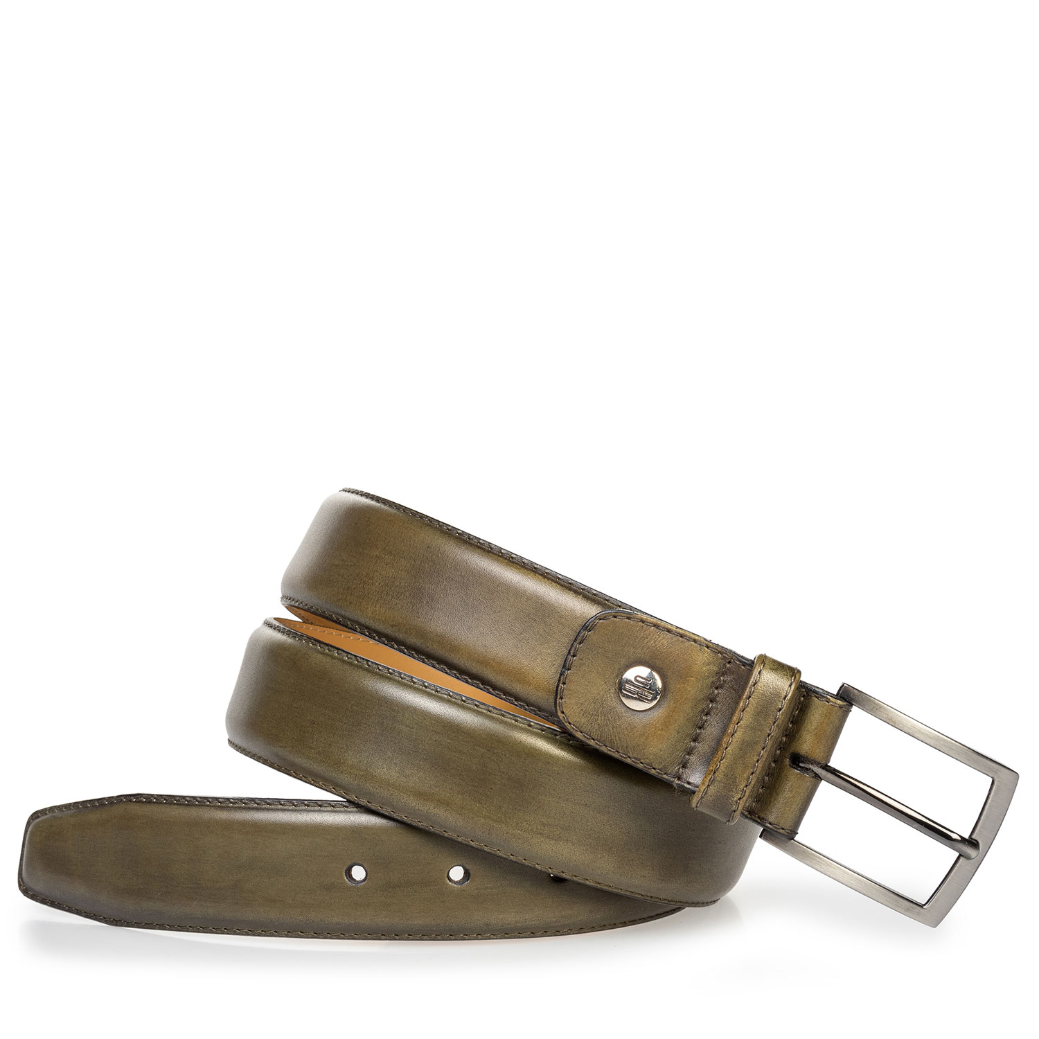 75533/35 - Calf leather belt green 75533/35 - Calf leather belt green