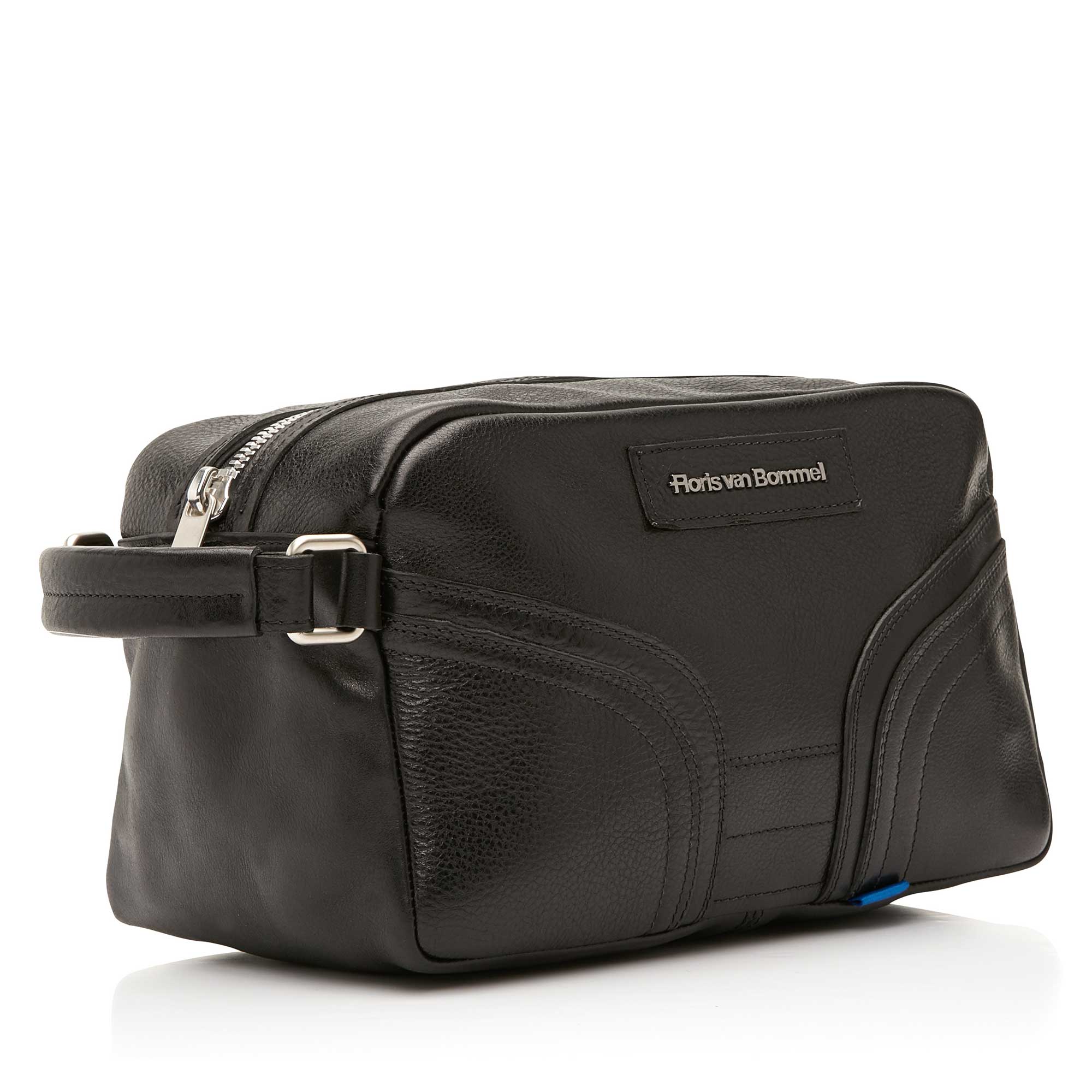 57000/00 - Floris van Bommel black leather toilet bag 57000/00 - Floris van Bommel black leather toilet bag
