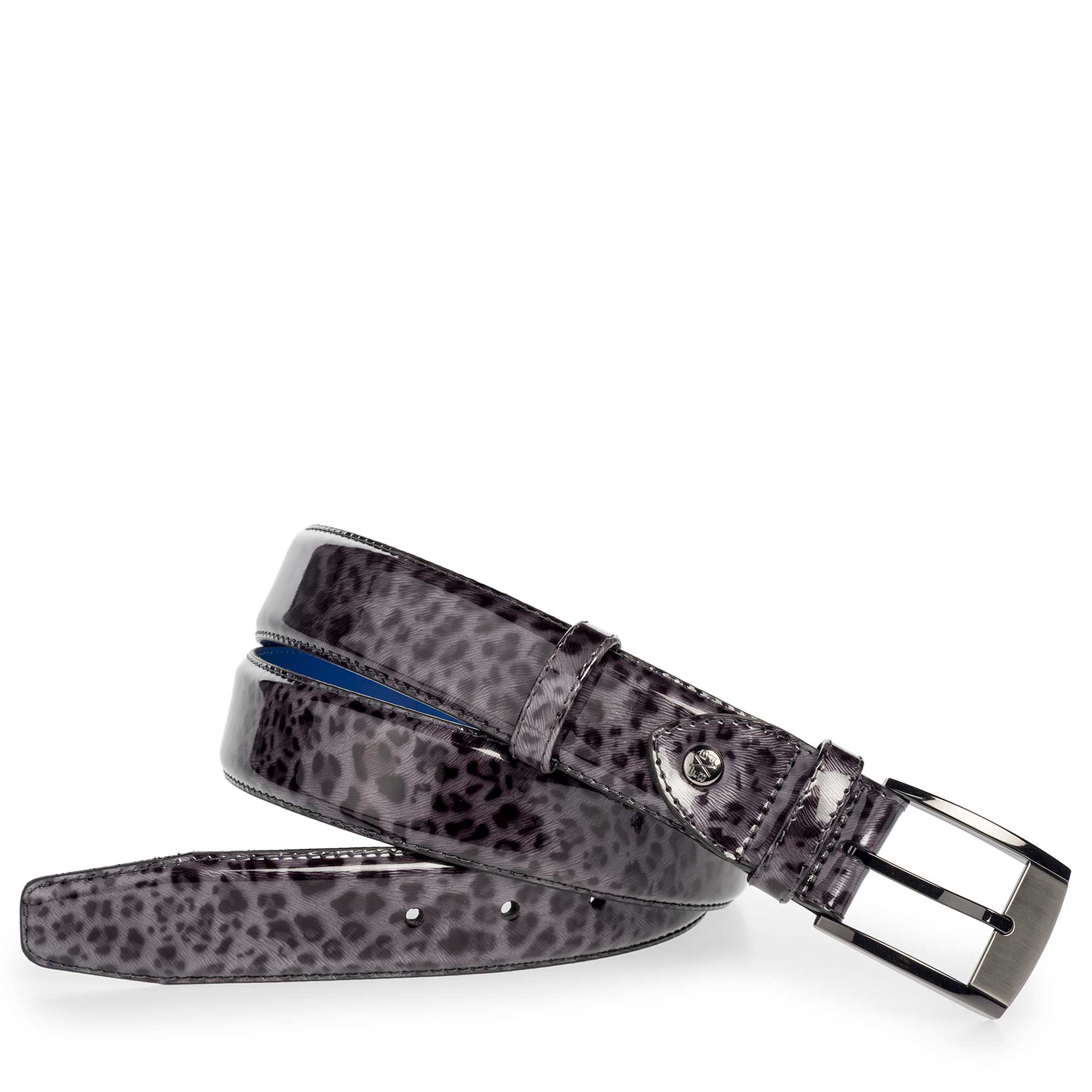 75180/17 - Premium darkgrey, patent leather belt 75180/17 - Premium darkgrey, patent leather belt