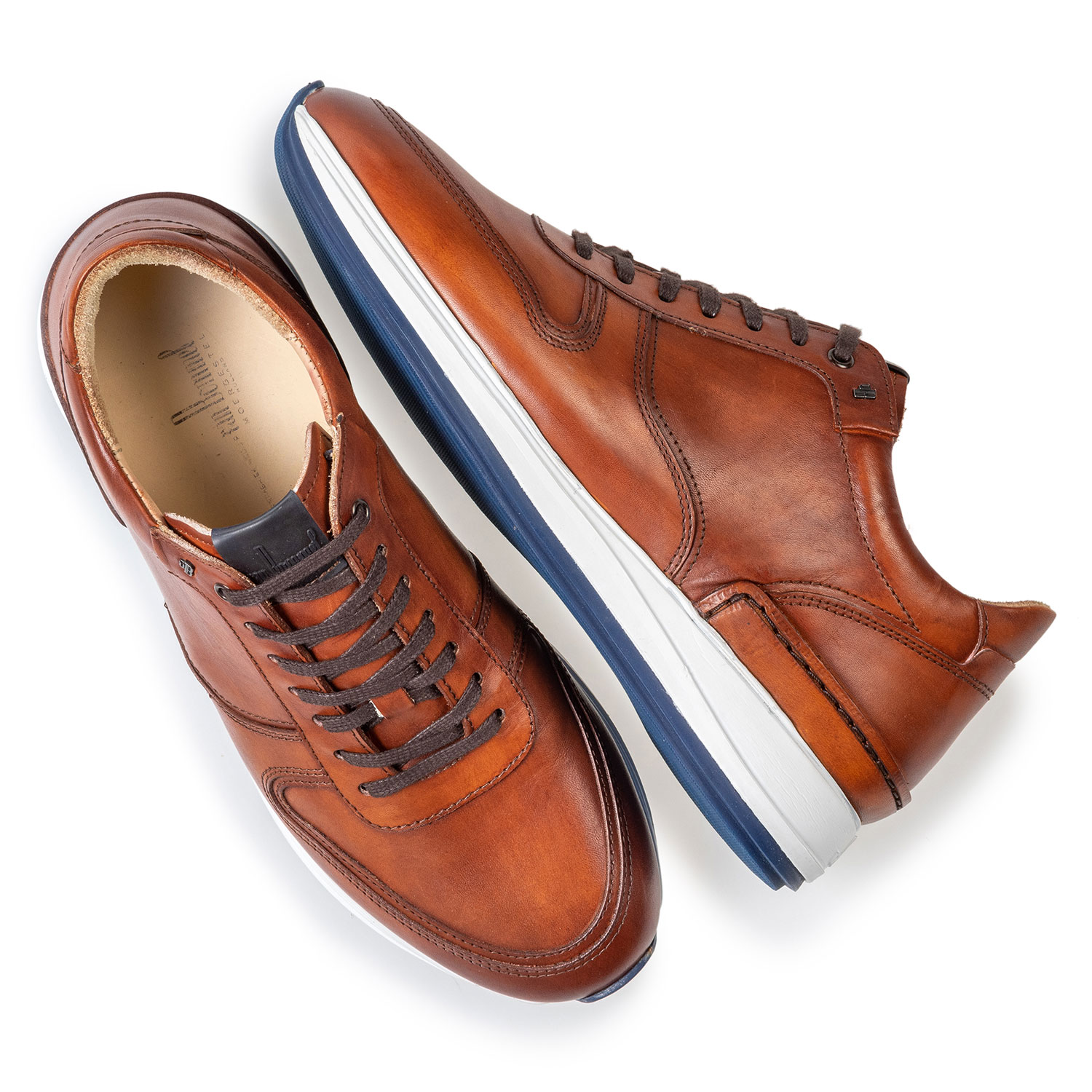 16334/00 - Sneaker calf leather cognac 16334/00 - Sneaker calf leather cognac